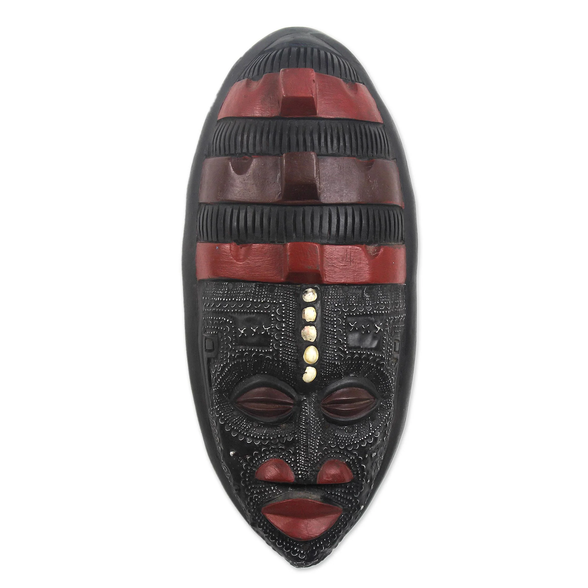 Akan Blessing African wood mask - Image 2
