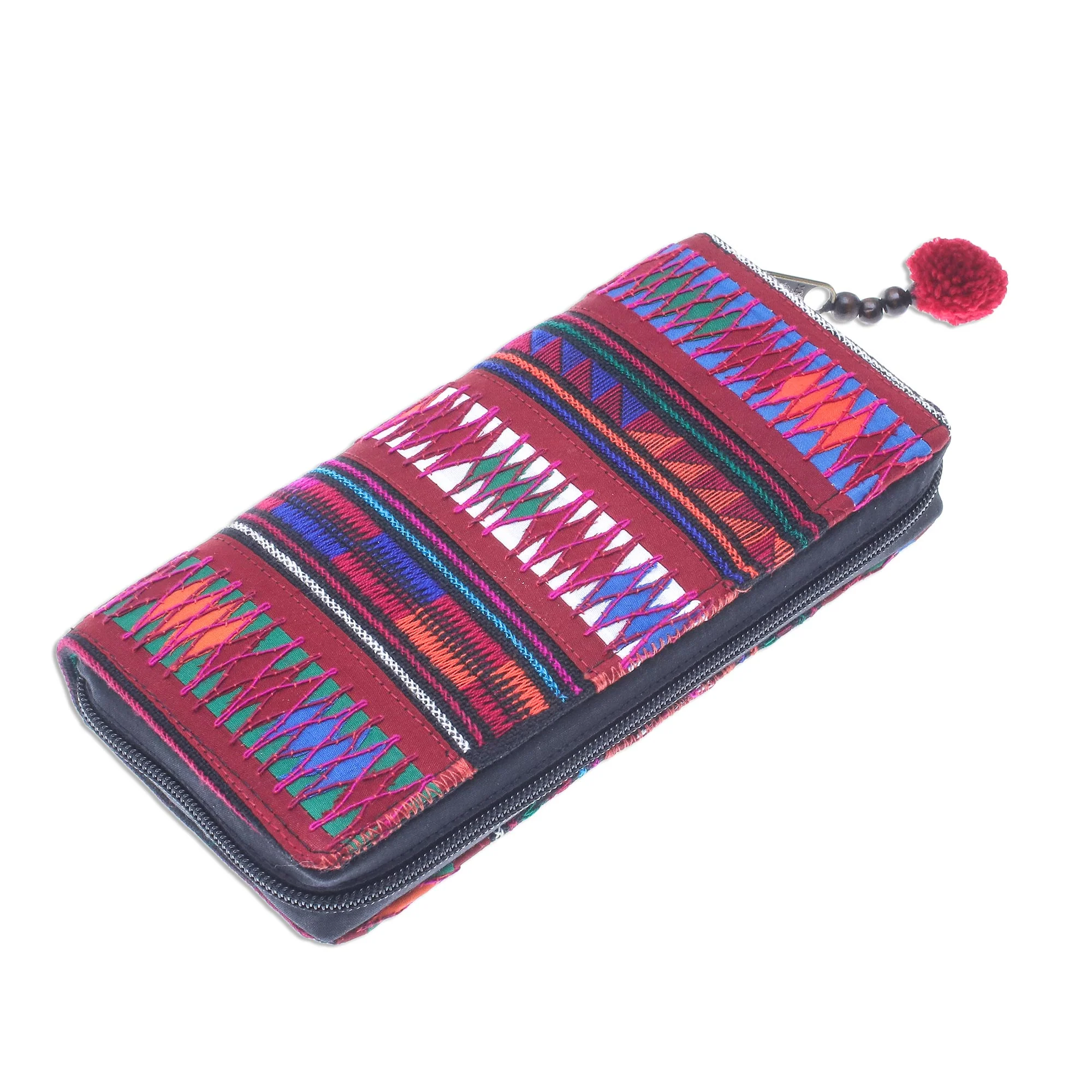 Akha Pride Multicolored Cotton Bifold Wallet Crafted by Thai Artisan - Image 4
