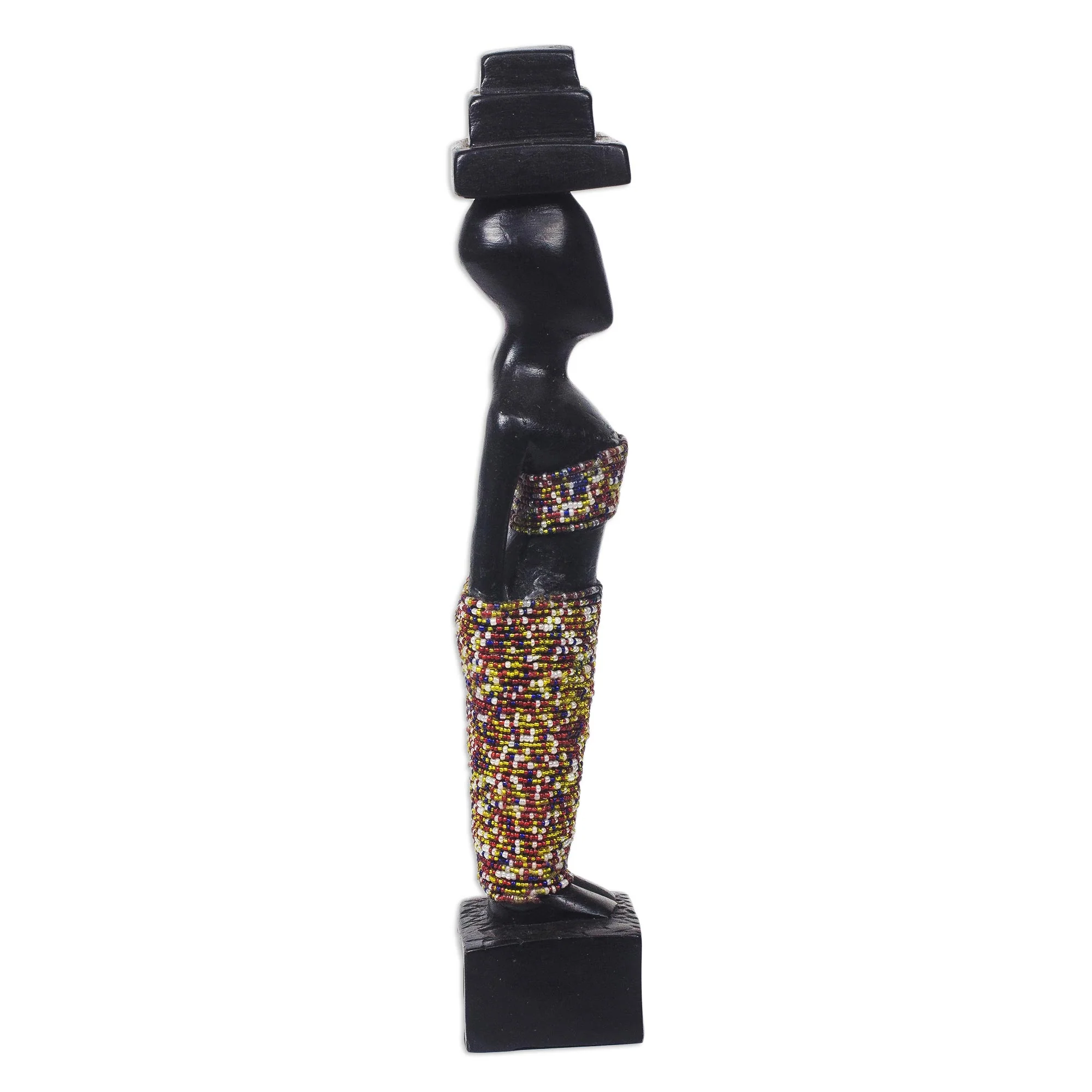 Akonobaa Handmade Sese Wood African Statue Sculpture - Image 4
