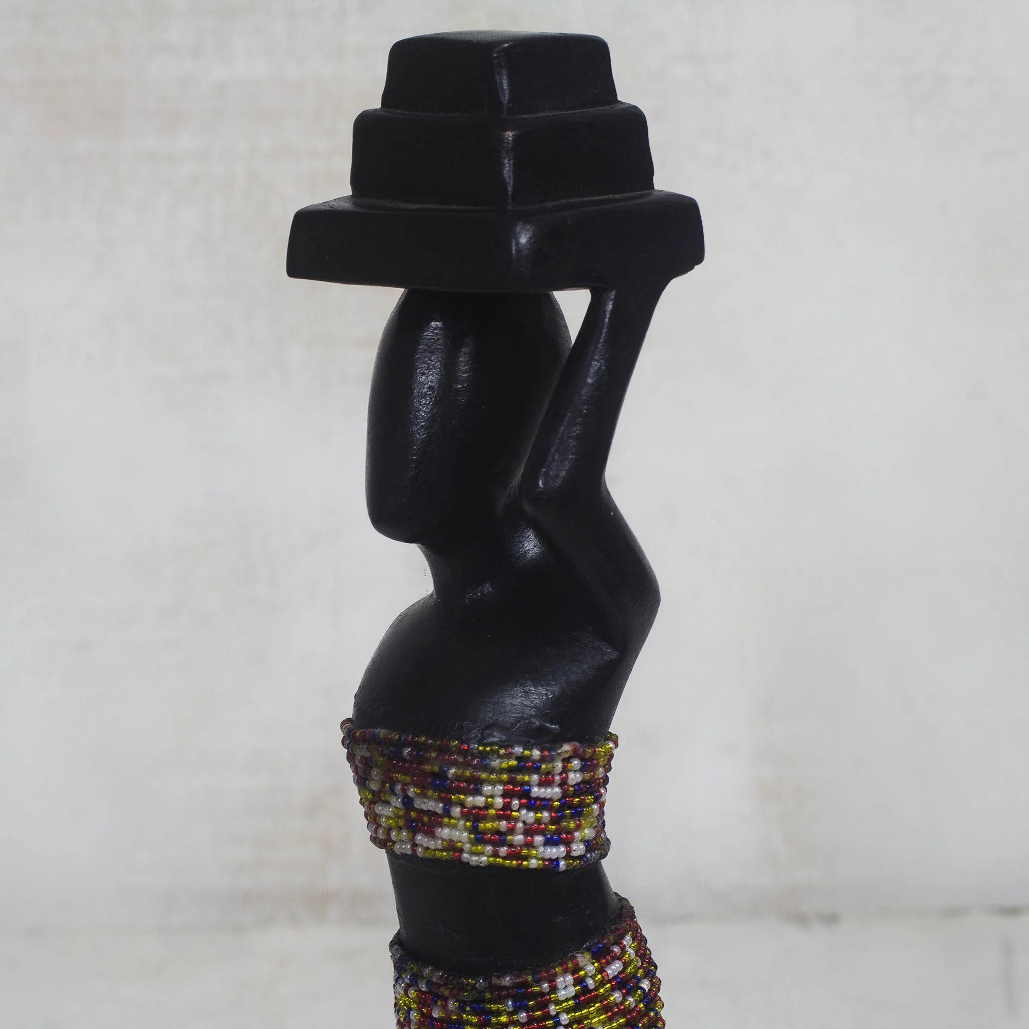 Akonobaa Handmade Sese Wood African Statue Sculpture - Image 5