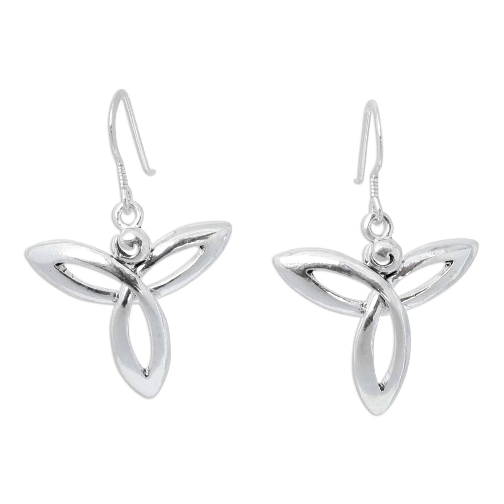 Always and Forever Hand Crafted Sterling Silver Dangle Earrings - Image 2
