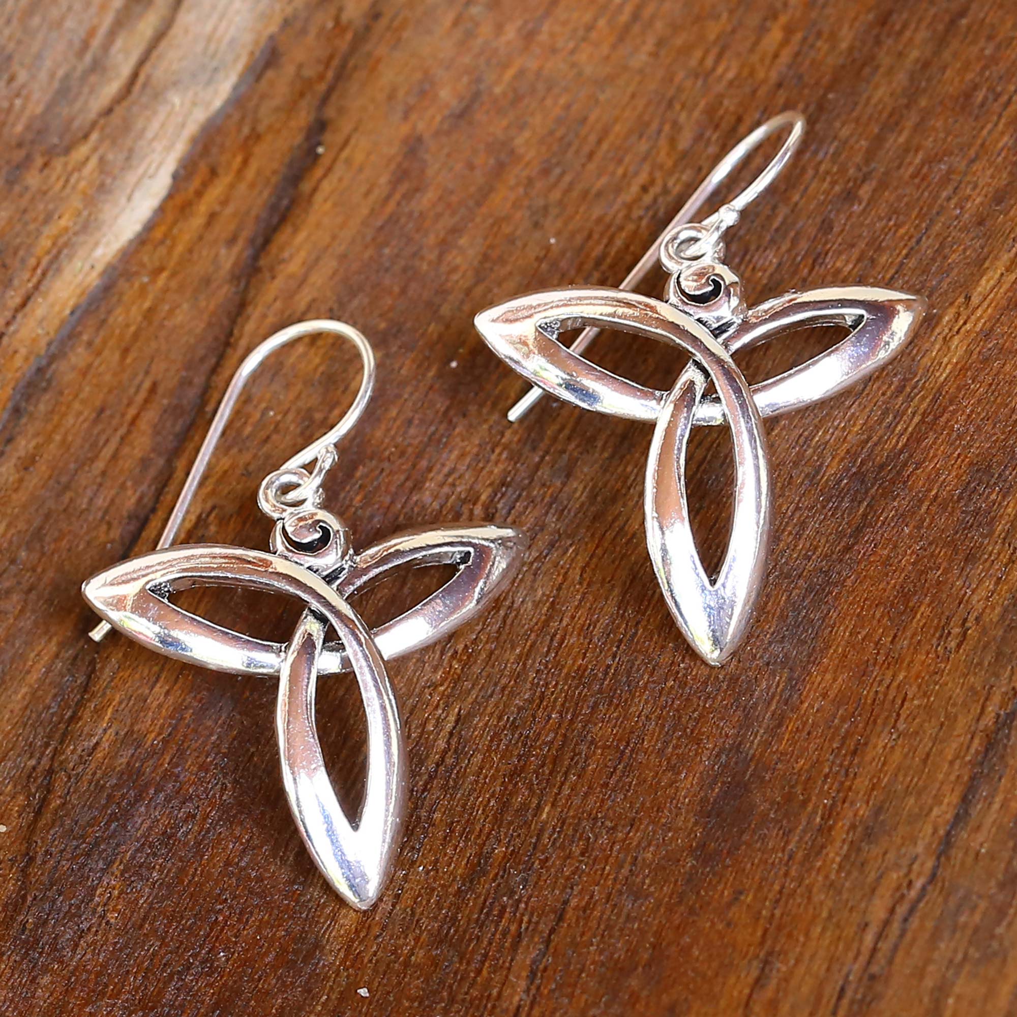 Always and Forever Hand Crafted Sterling Silver Dangle Earrings - Image 3