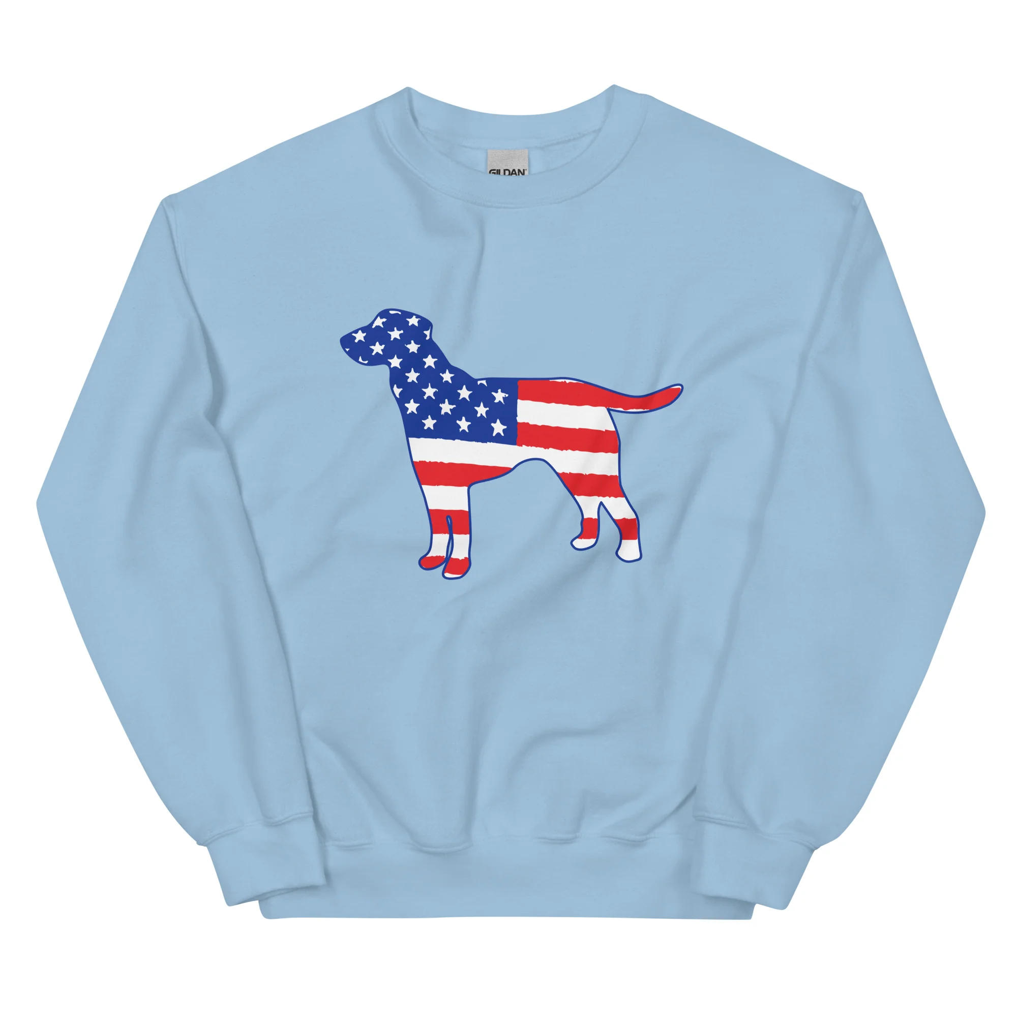 American Flag Dog Crewneck Sweatshirt - Image 10