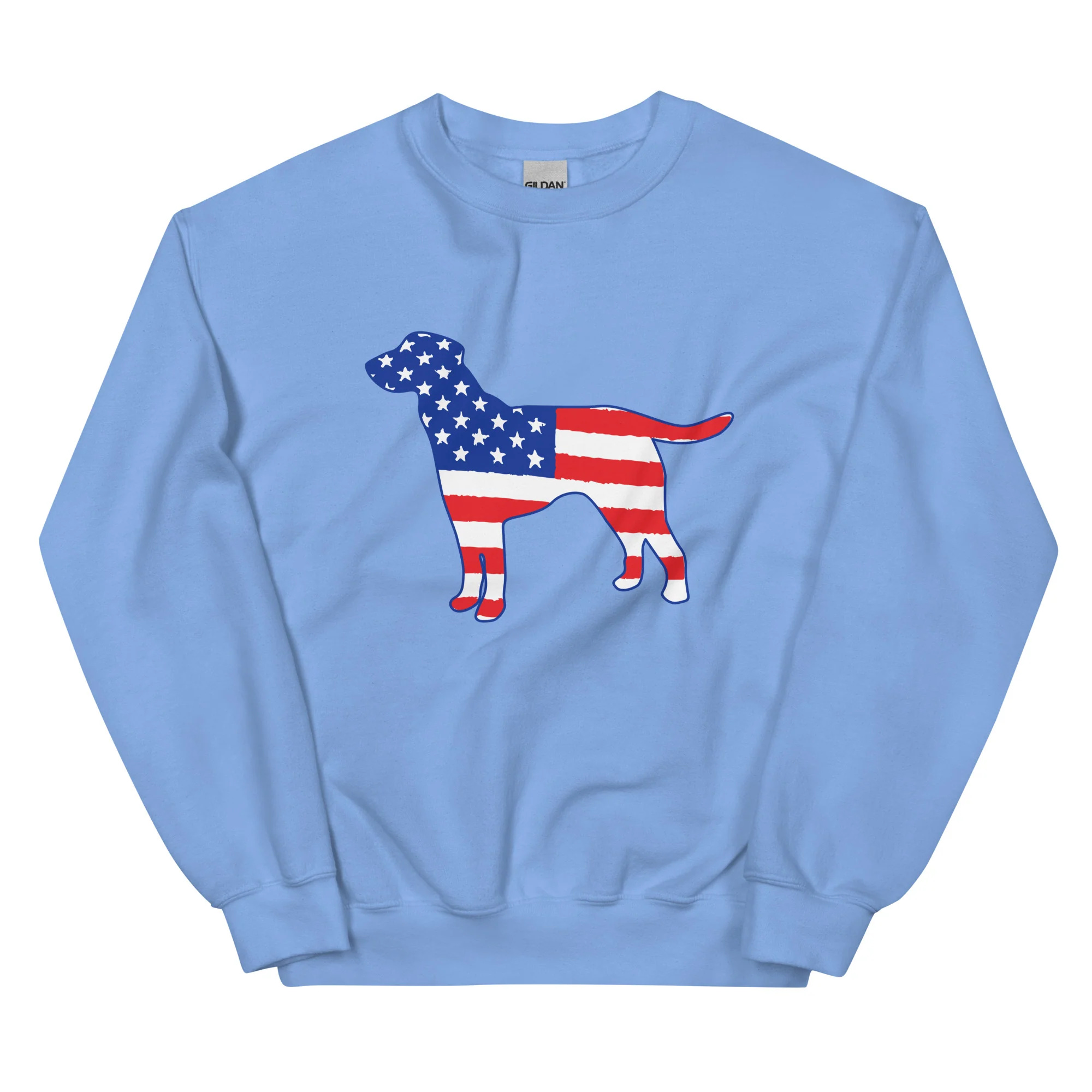 American Flag Dog Crewneck Sweatshirt - Image 9