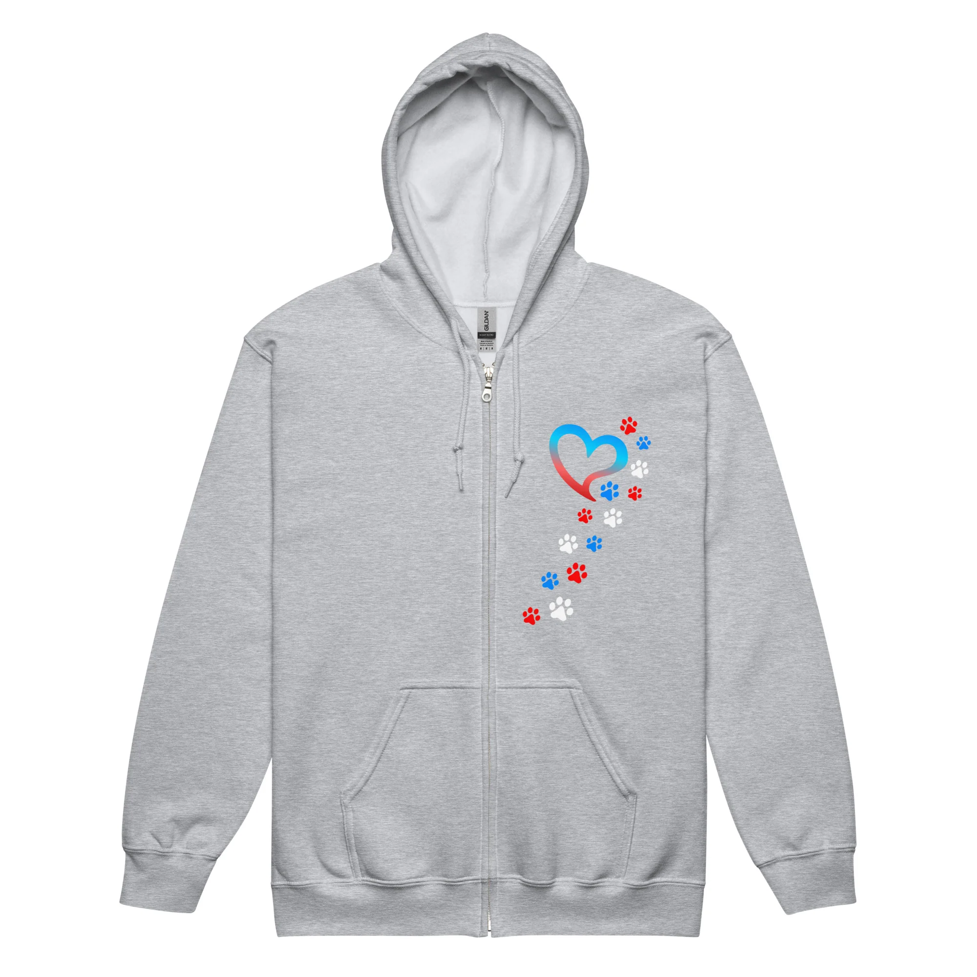 Americana Paws To My Heart Zip Hoodie - Image 6