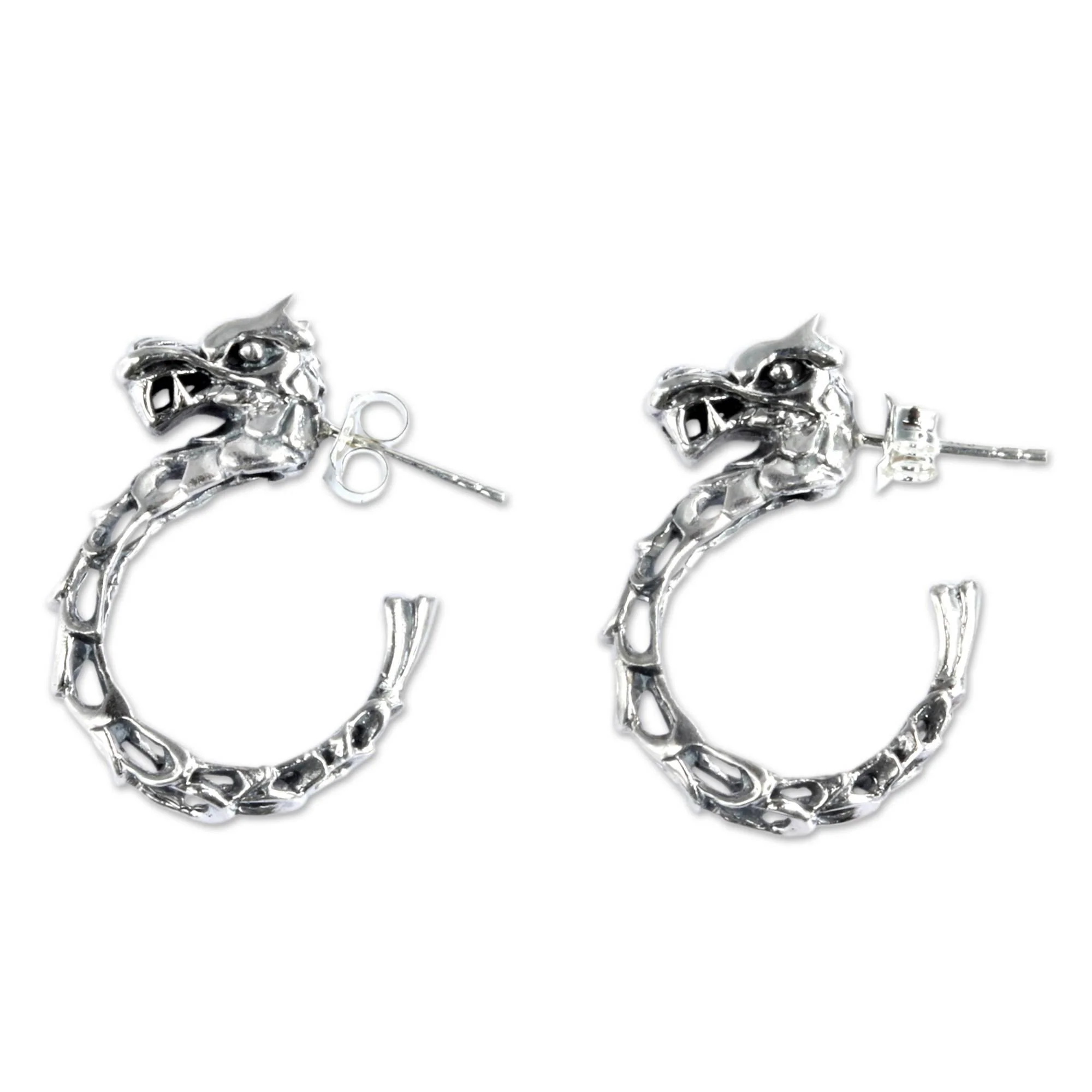 Anantaboga Dragon Sterling Silver Earrings - Image 3