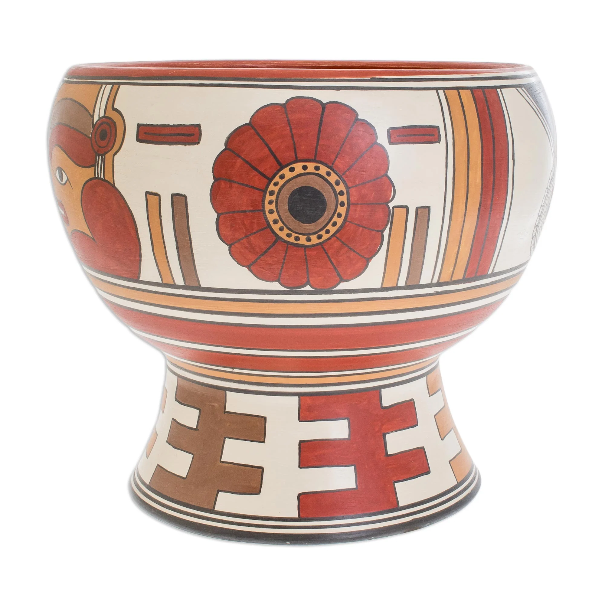 Ancestral Greeting Handcrafted Archaeological Reproduction Ceramic Vase - Image 3