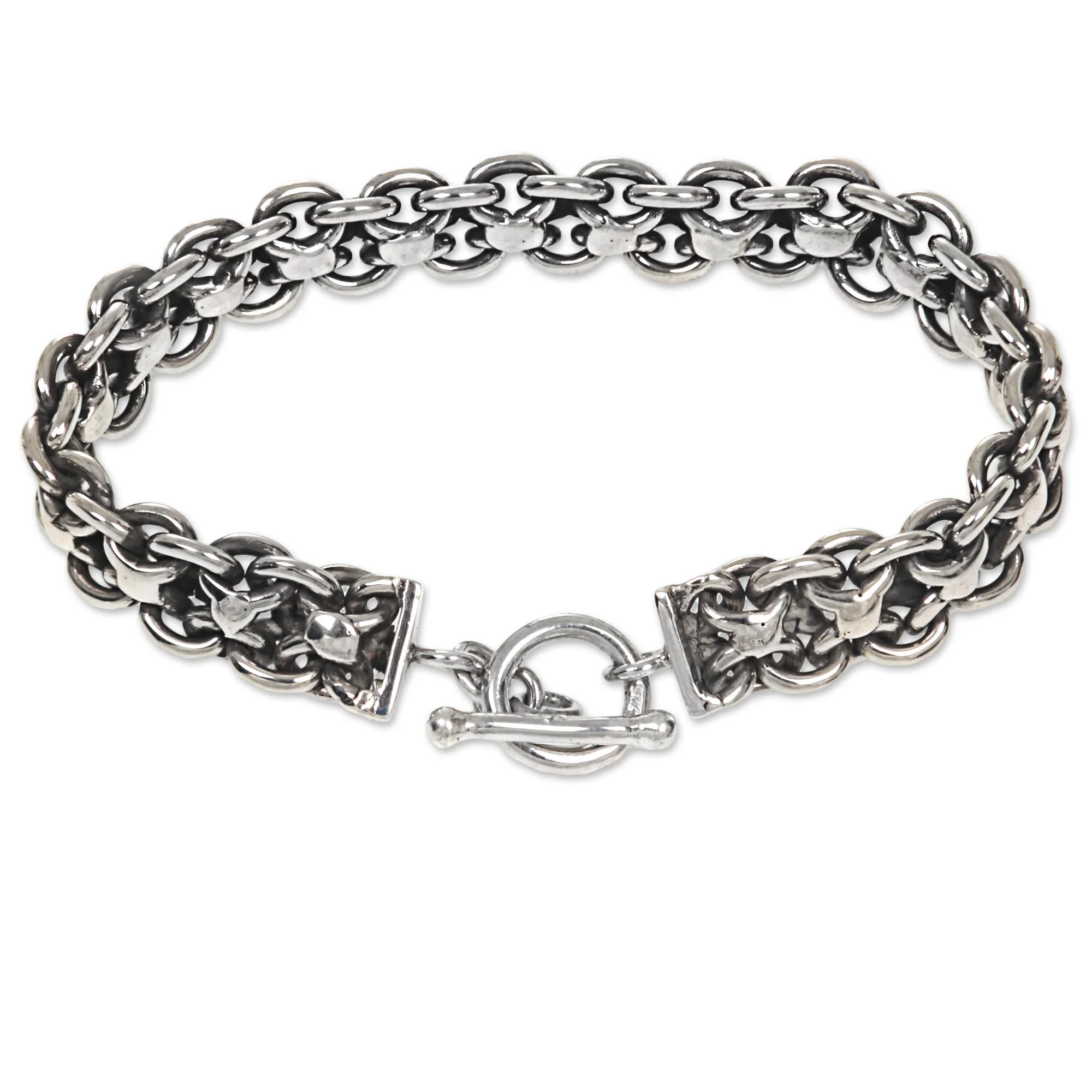 Ancient History Sterling Silver Link Bracelet - Image 3
