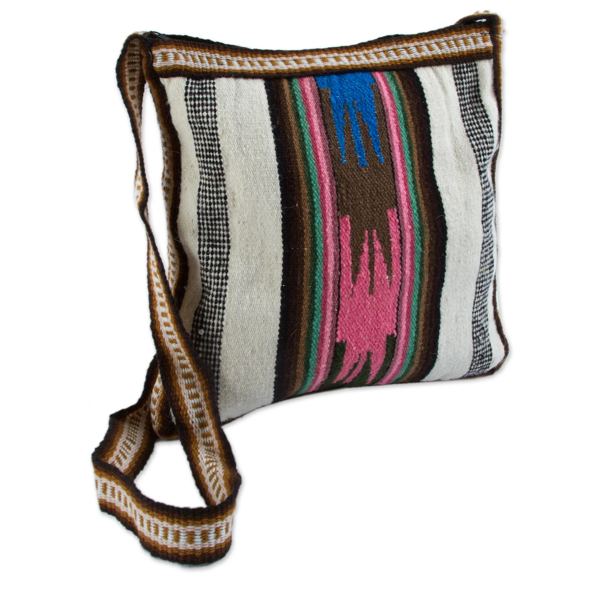 Andean Dream Woven Cross Body Shoulder Bag - Image 3