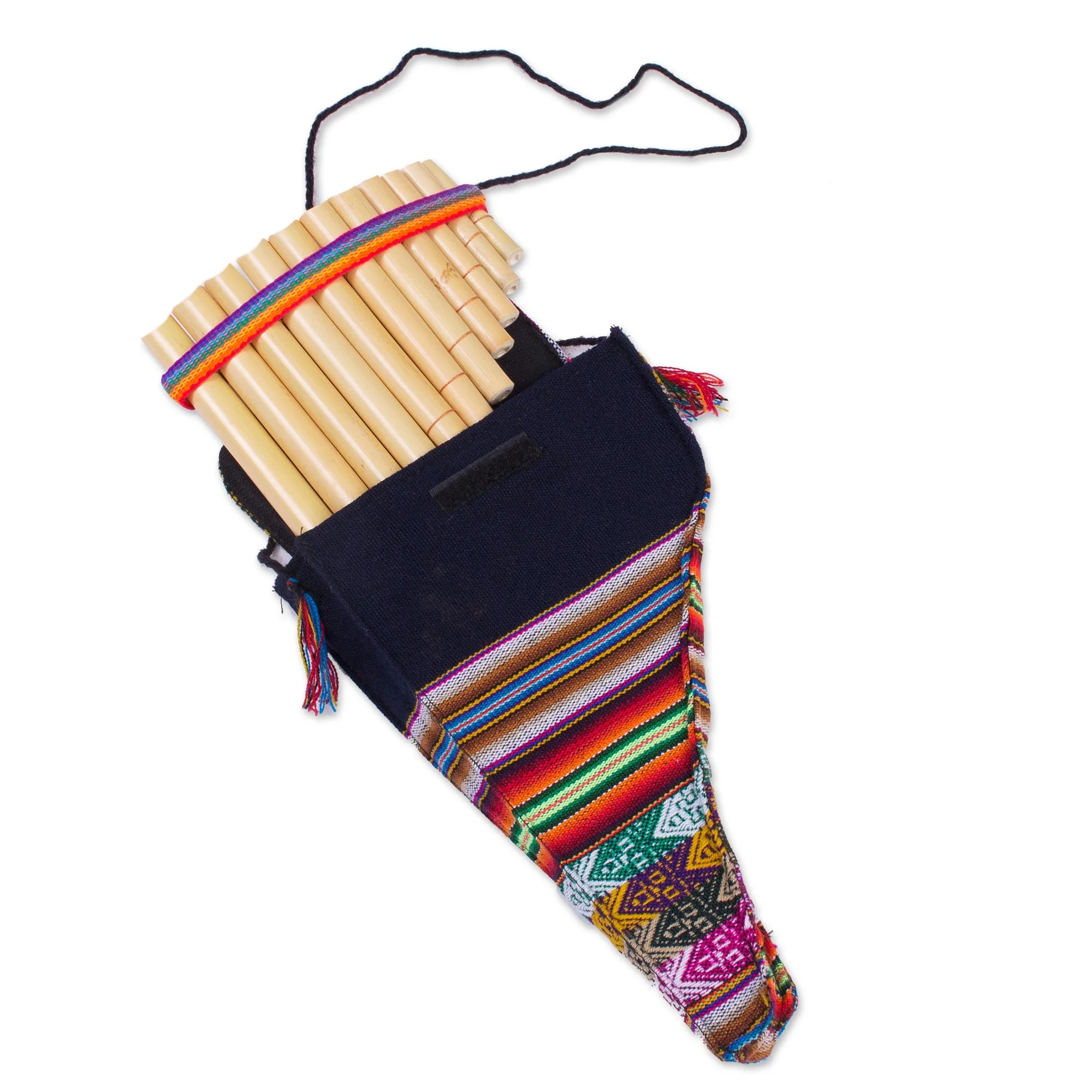 Andean Panpipe Decorative Wood Wind Instrument - Image 2