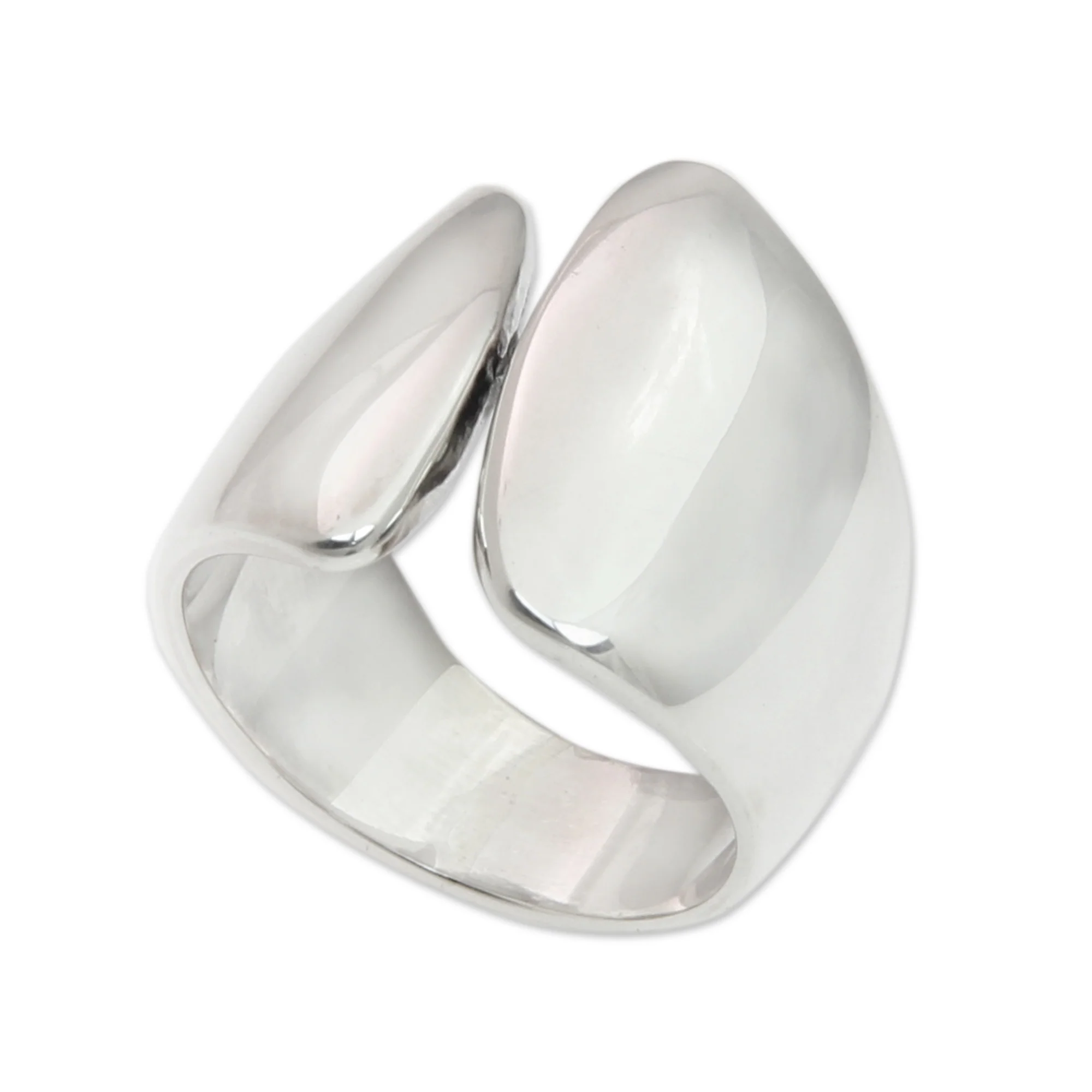 Angel Wings Handcrafted Sterling Silver Ring - Image 2