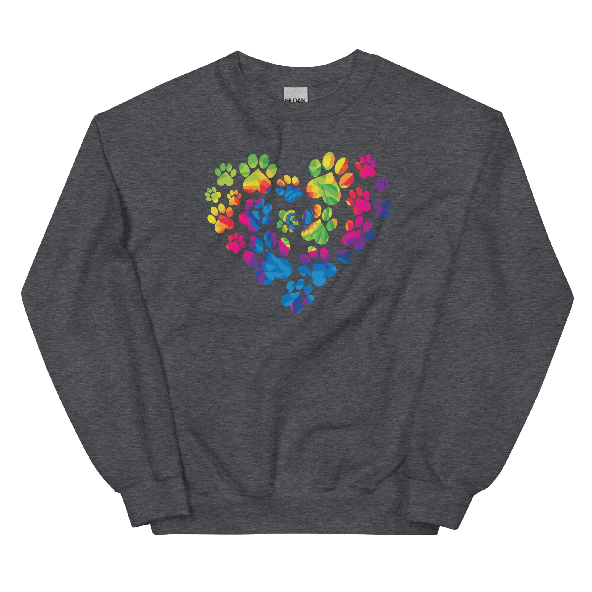 Anniversary Paw Print Love Crewneck Sweatshirt - Image 4