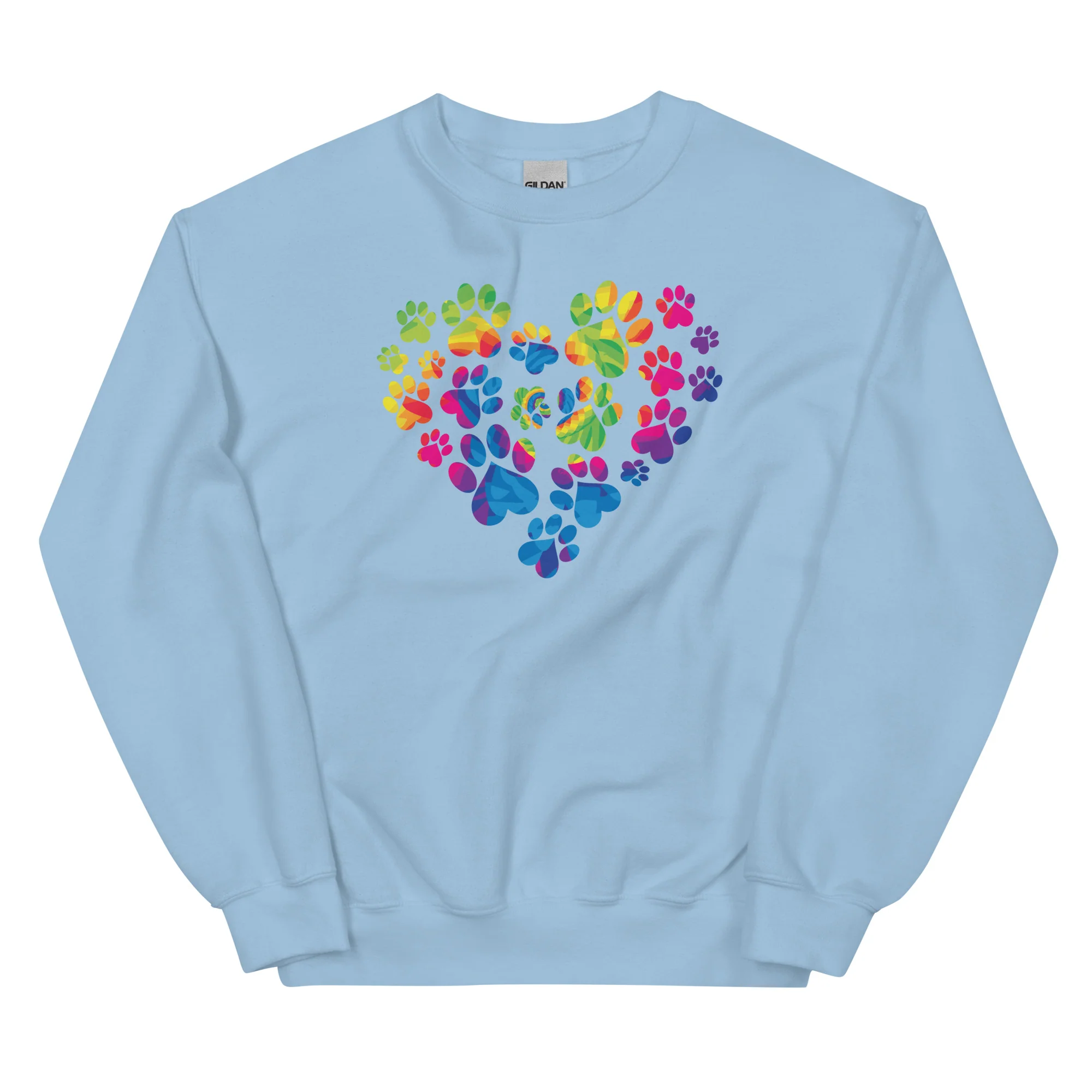 Anniversary Paw Print Love Crewneck Sweatshirt - Image 5