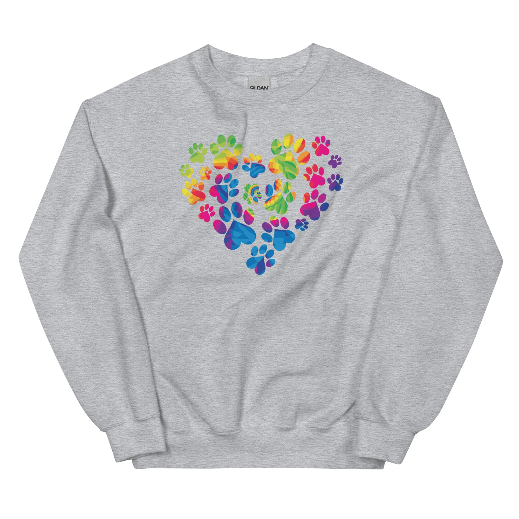 Anniversary Paw Print Love Crewneck Sweatshirt - Image 6