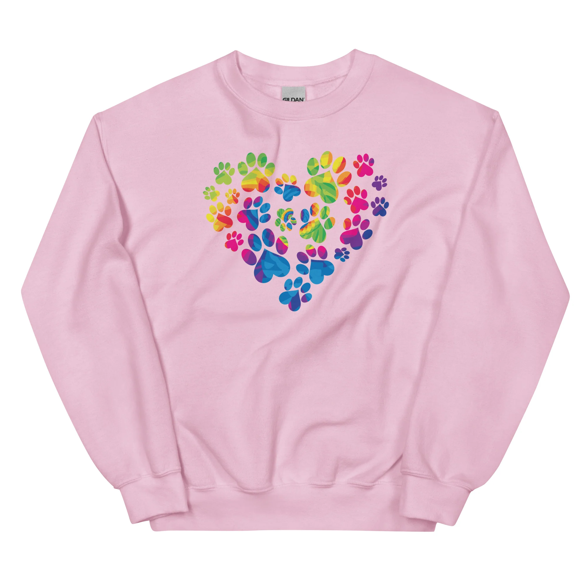 Anniversary Paw Print Love Crewneck Sweatshirt - Image 7