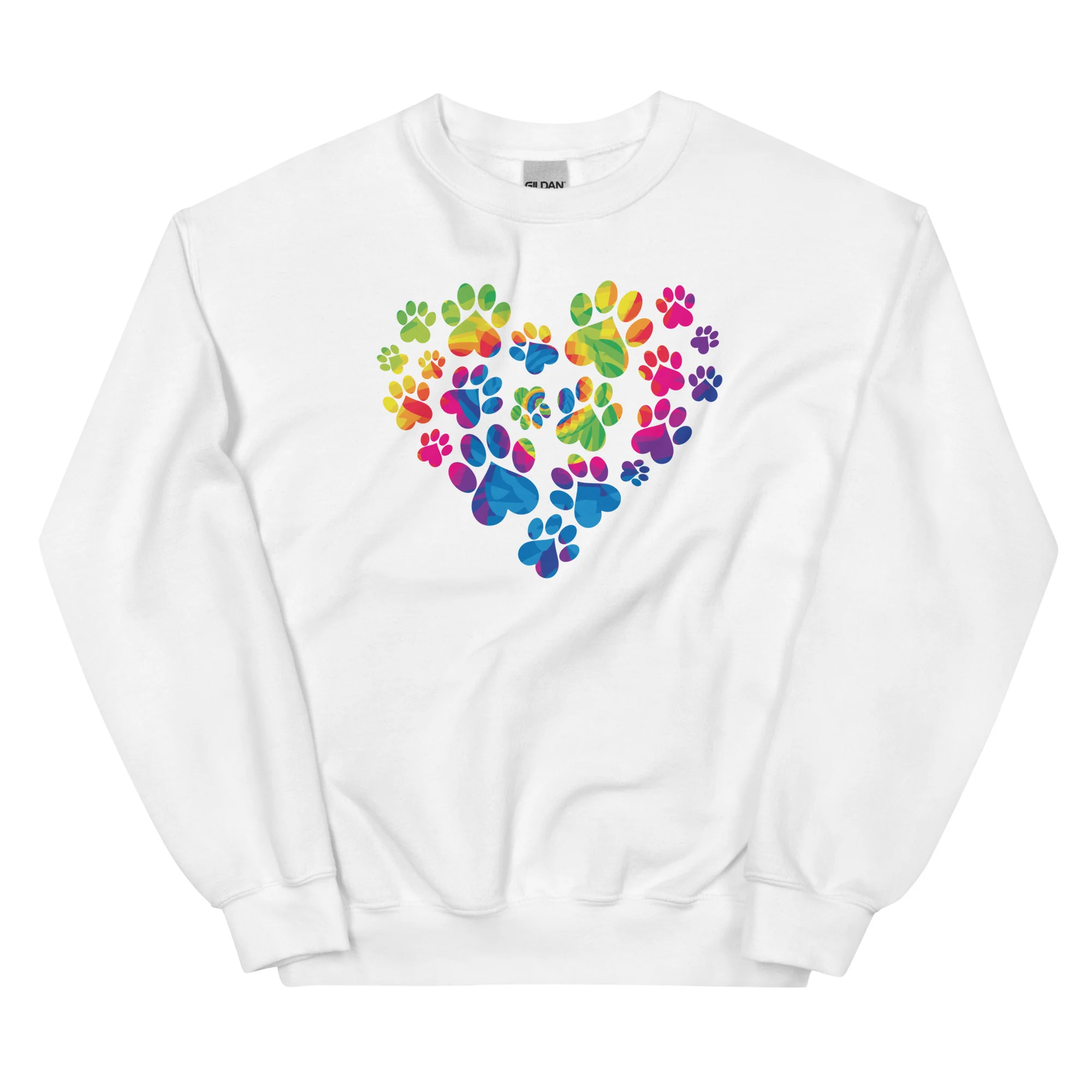 Anniversary Paw Print Love Crewneck Sweatshirt - Image 8