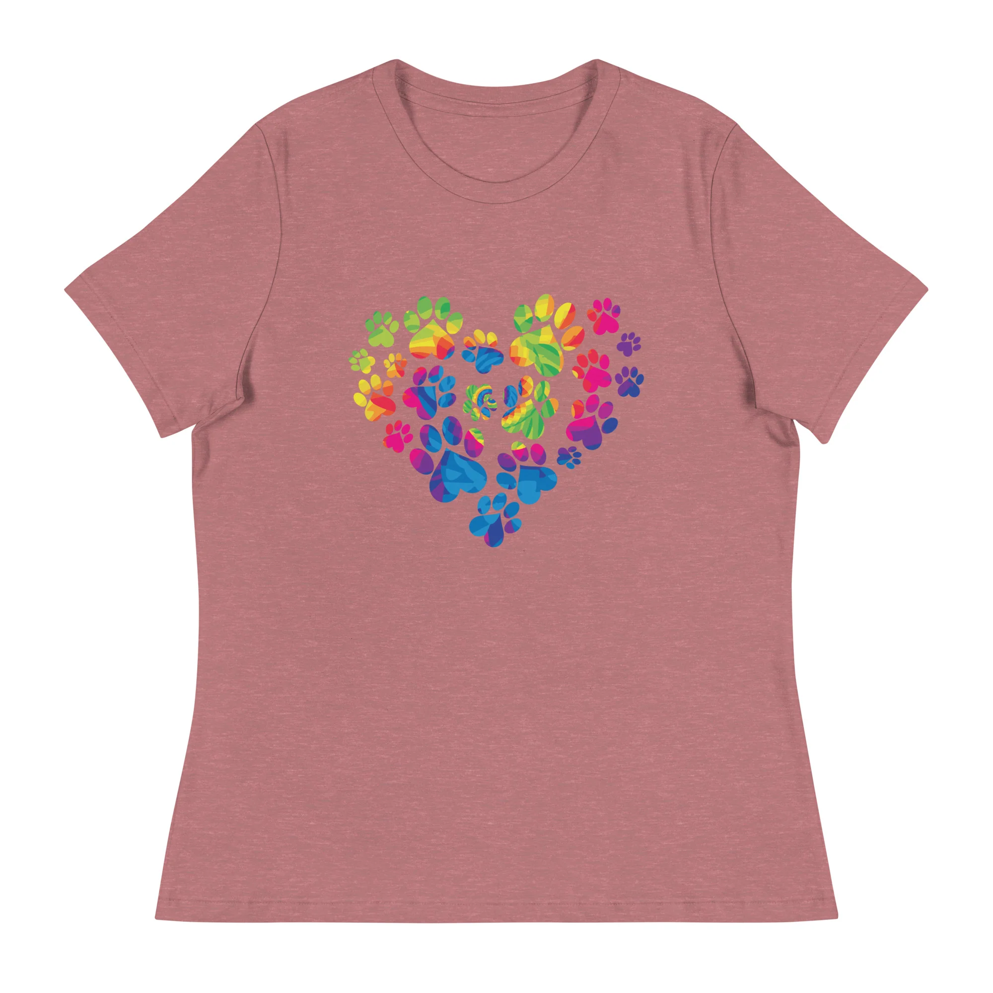 Anniversary Paw Print Love Women's Relaxed T-Shirt - Image 5