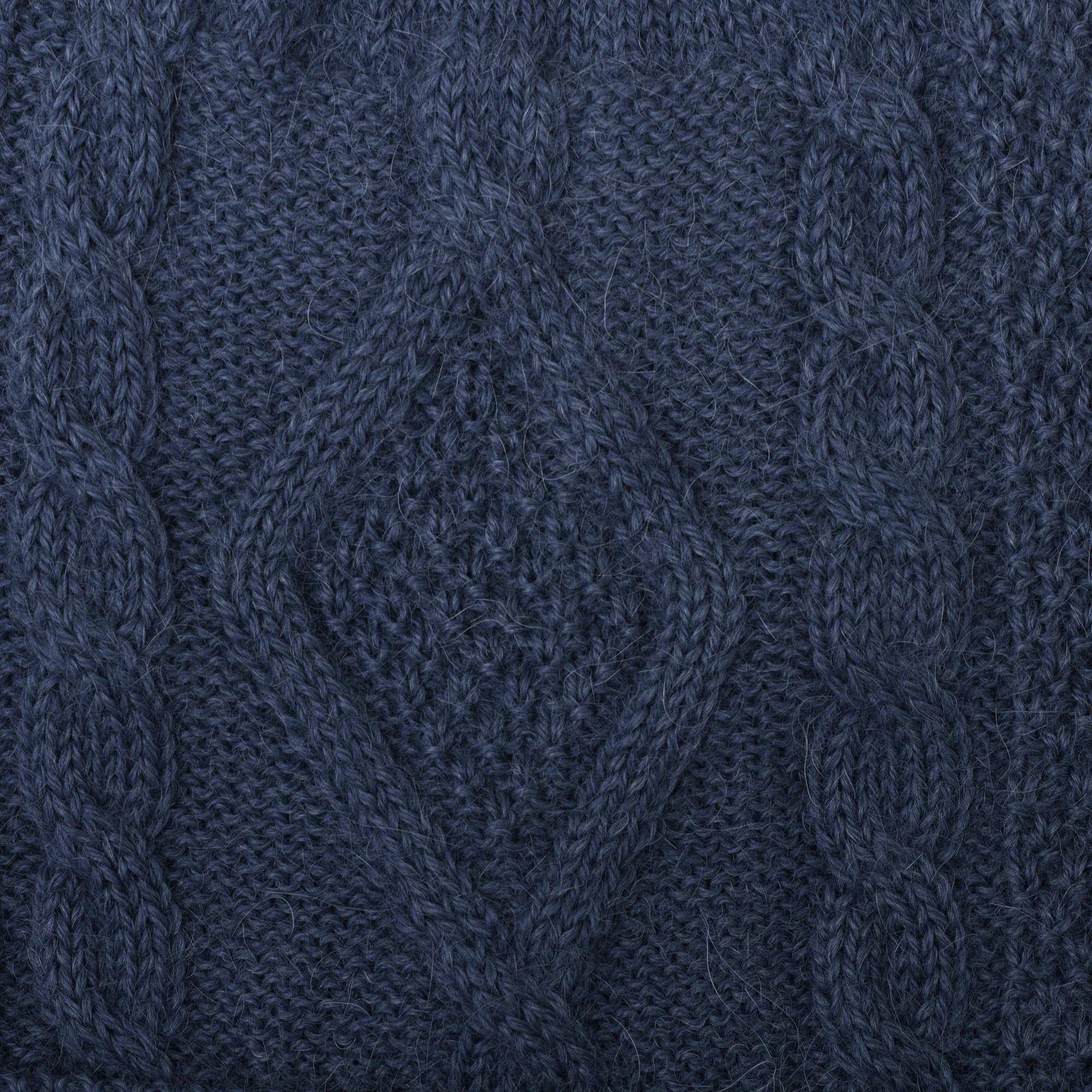 Antique Blue Allure Knitted Unisex Watch Cap in Azure 100% Alpaca from Peru - Image 5
