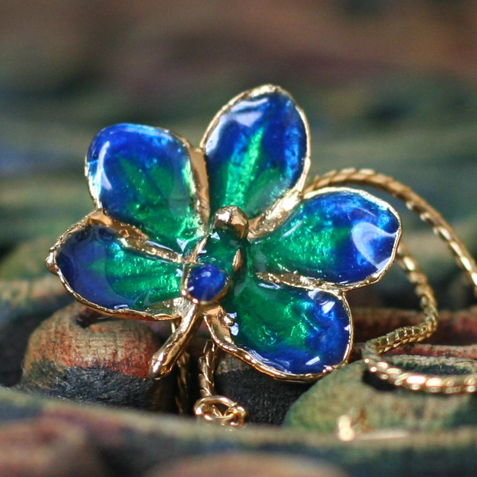 Aqua Perfection Gold Plated Necklace - Image 3