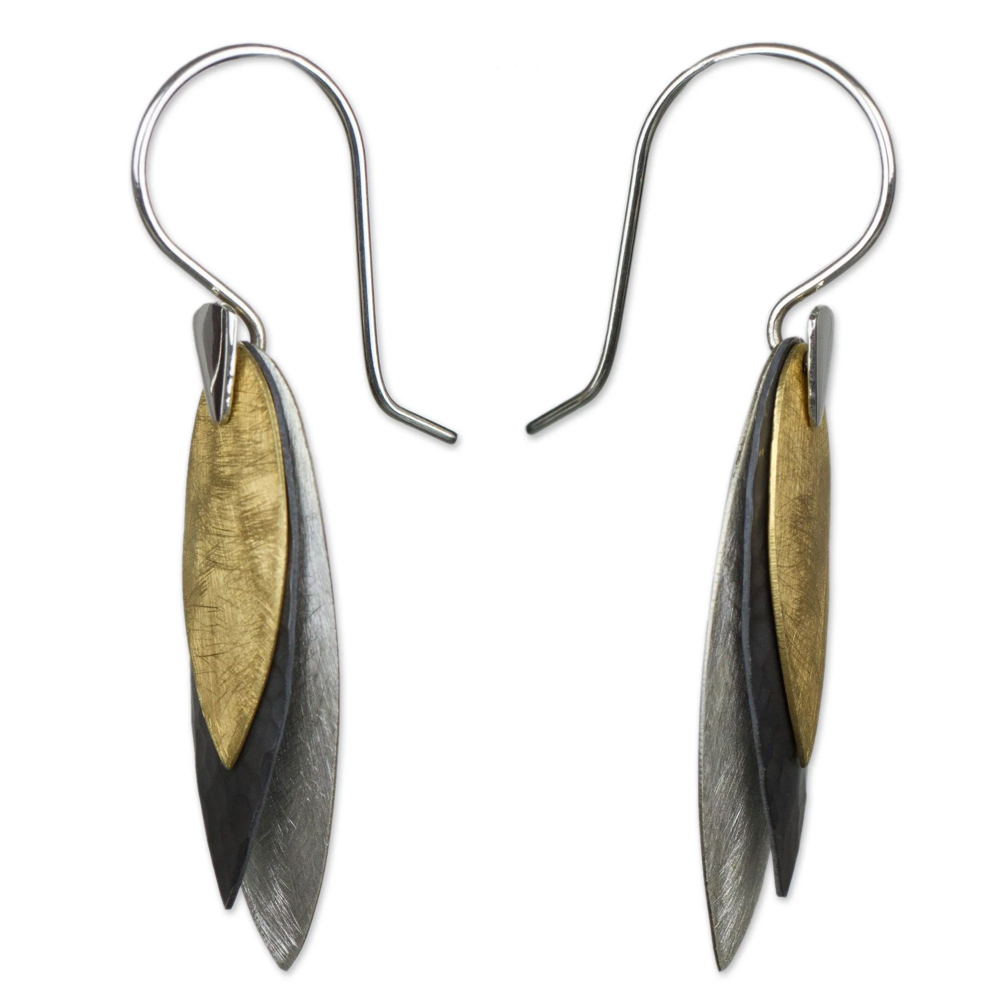 Autumn Leaves Sterling Silver Dangle Earrings - Image 3