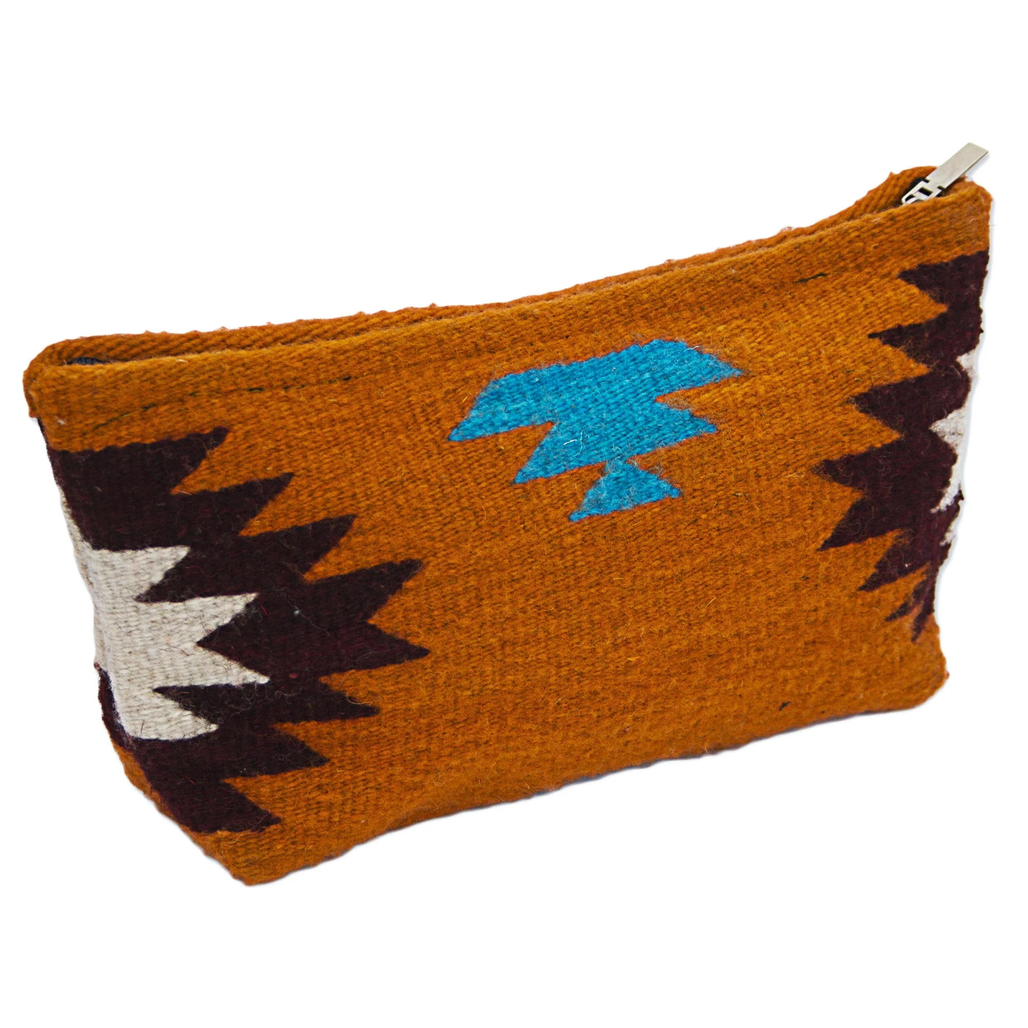Autumn Sunrise Hand Made Wool Clutch Handbag Sunrise from Mexico - Image 3