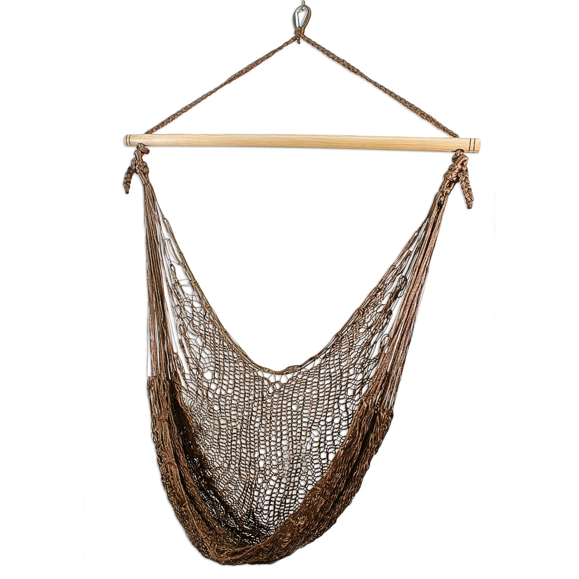 Autumnal Bronze Handcrafted Mexican Solid Swing Hammock - Image 2