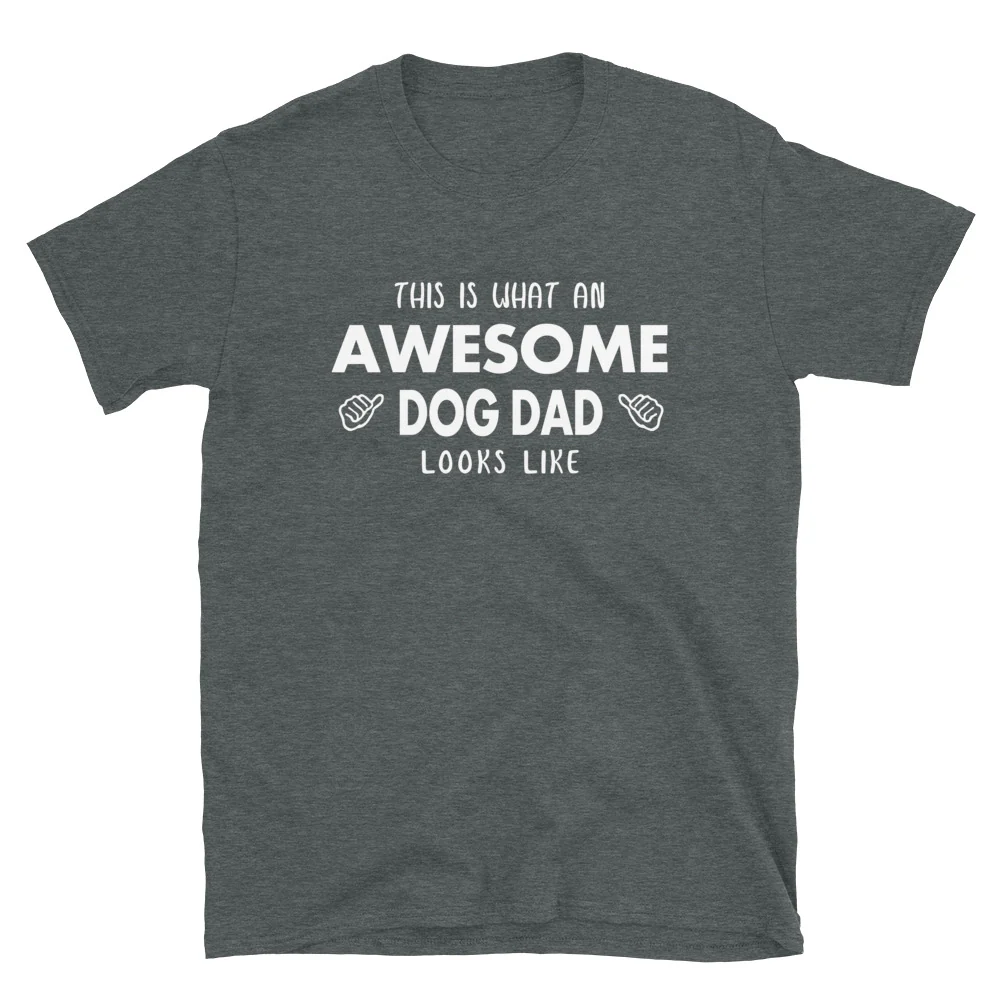 Awesome Dog Dad T-Shirt - Image 4