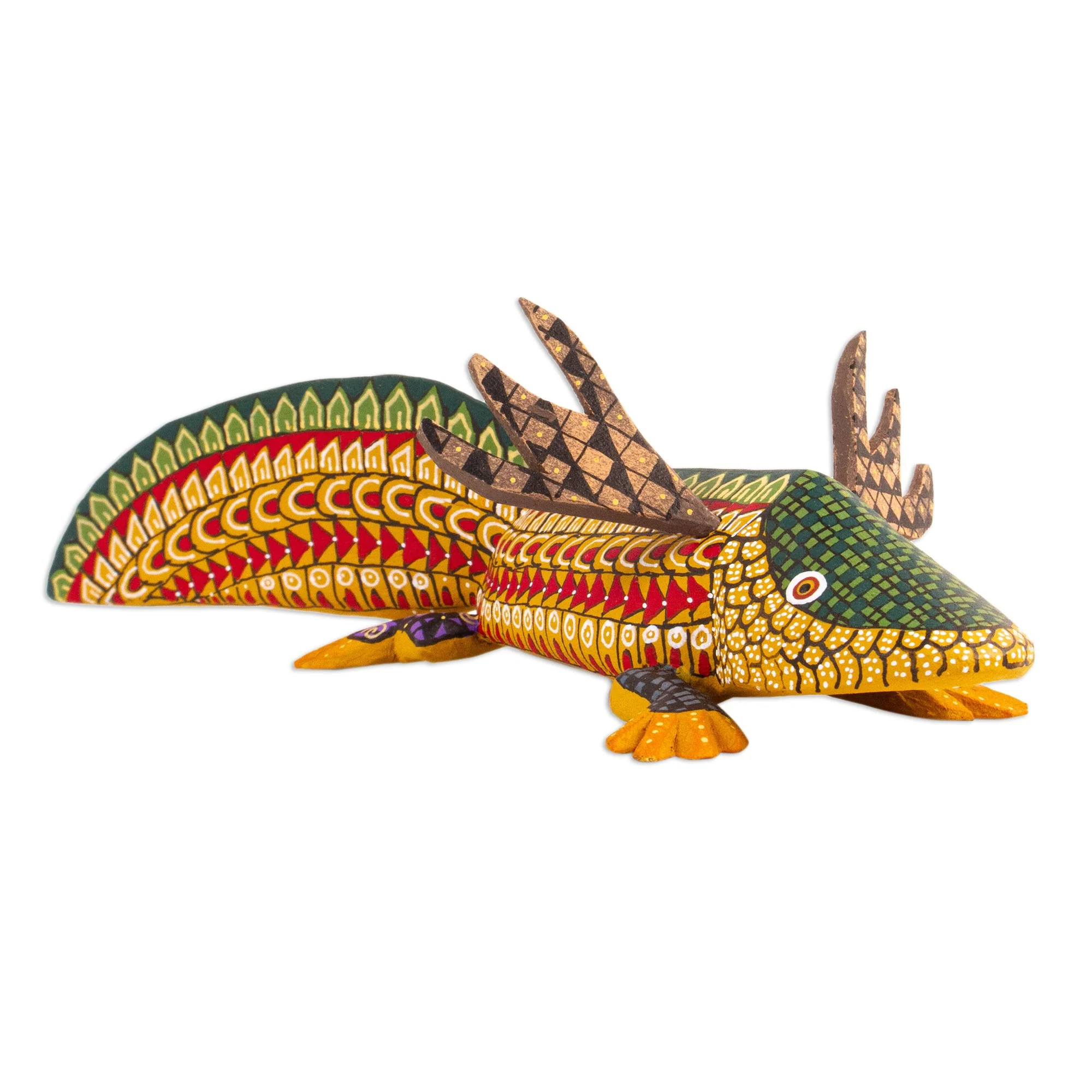 Axolotl Copal Wood Axolotl Alebrije from Mexico - Image 2
