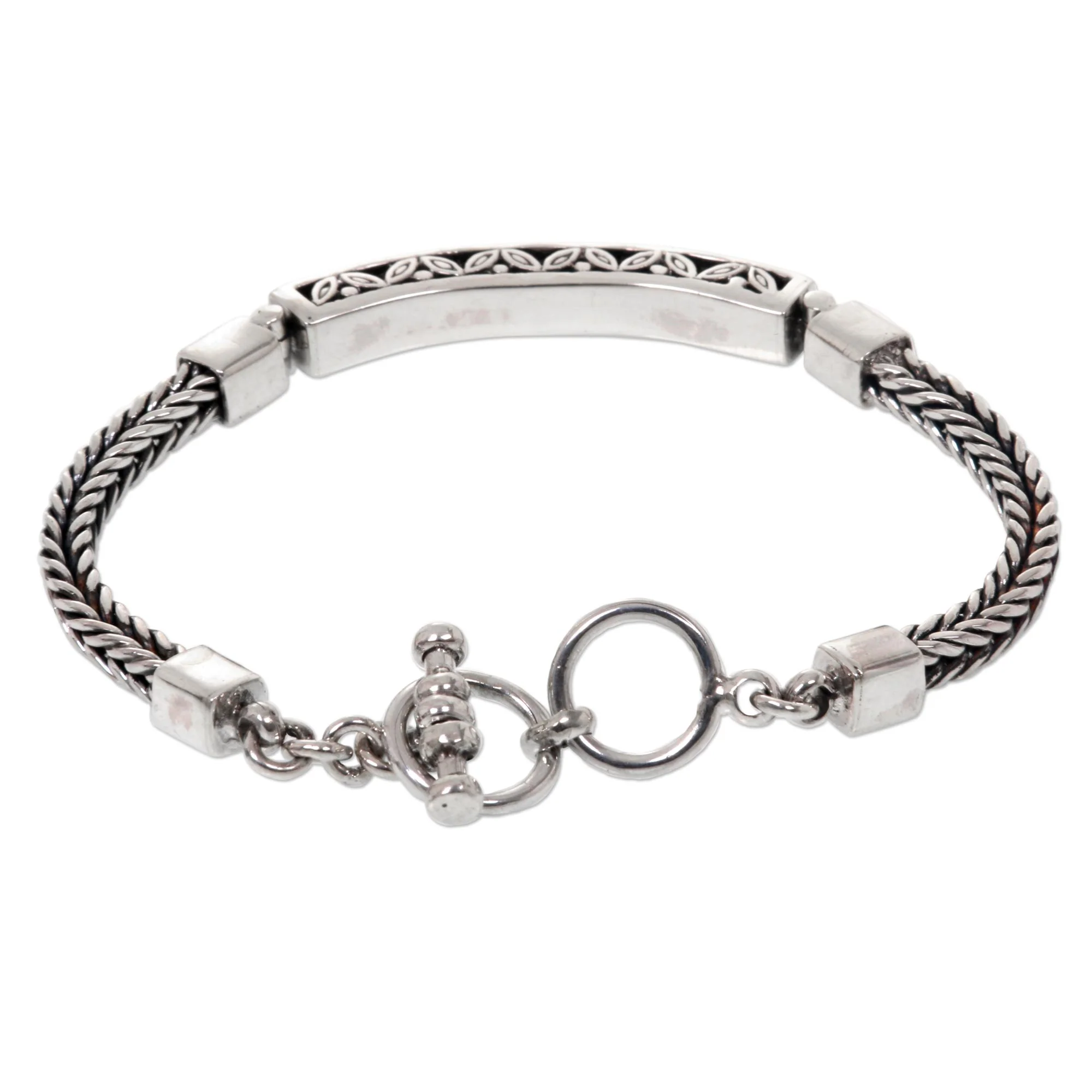 Bali Bagus Hand Crafted Engraved Sterling Silver Bracelet from Bali - Image 3