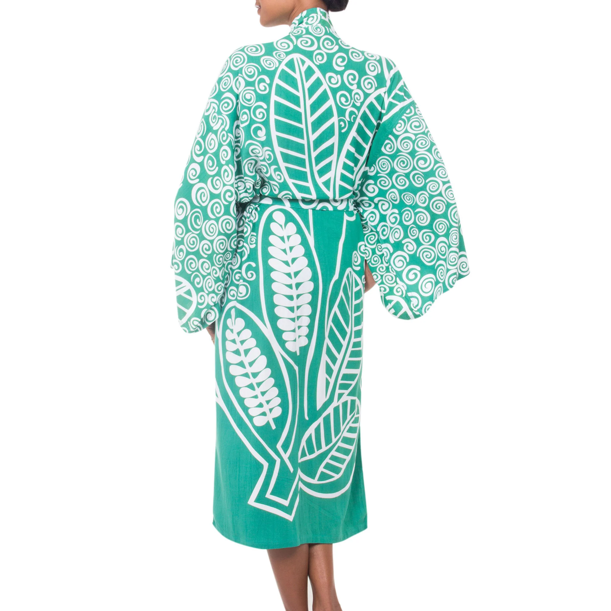 Bali Breeze Green Rayon Robe - Image 3