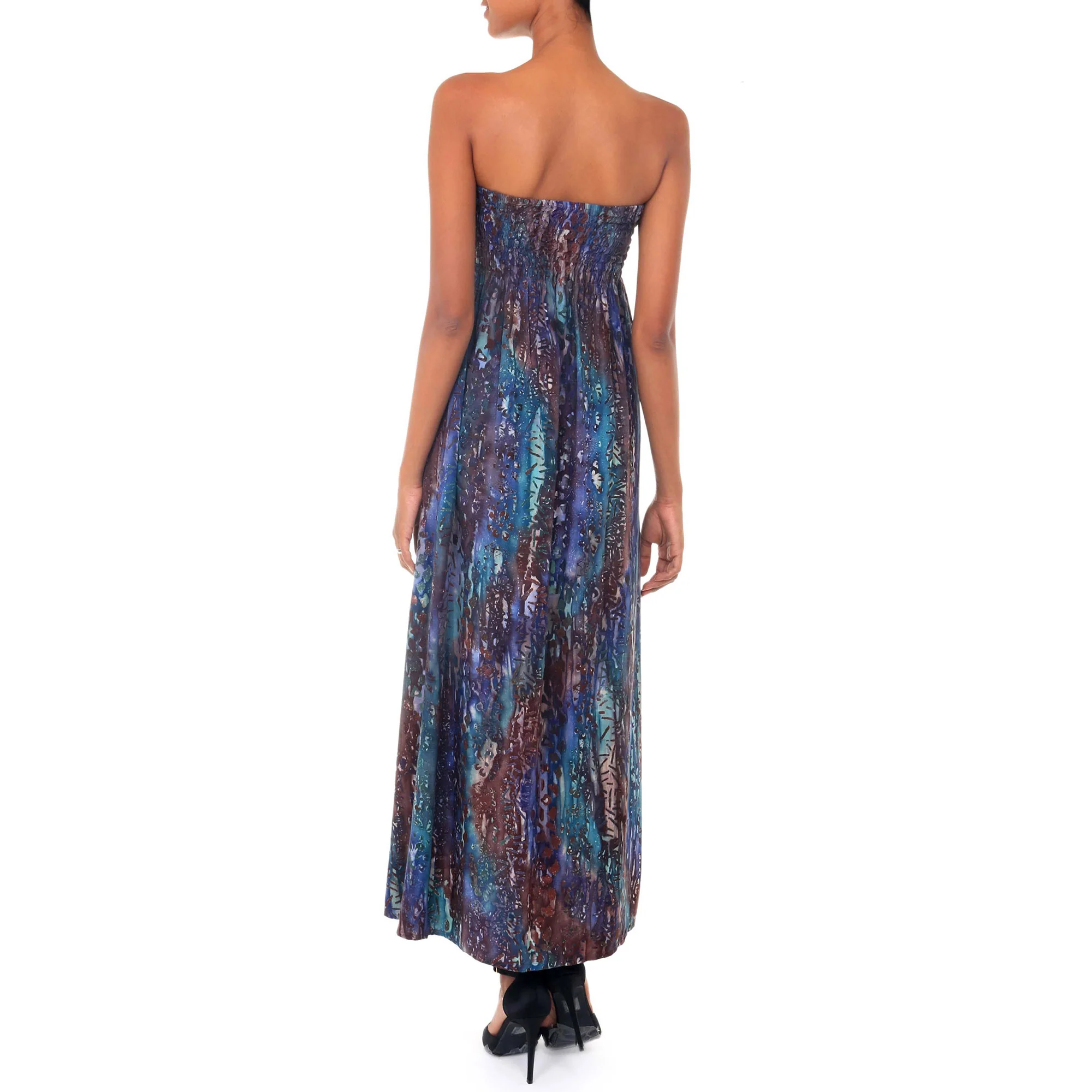 Bali Empress Multicolor Batik Dress - Image 4
