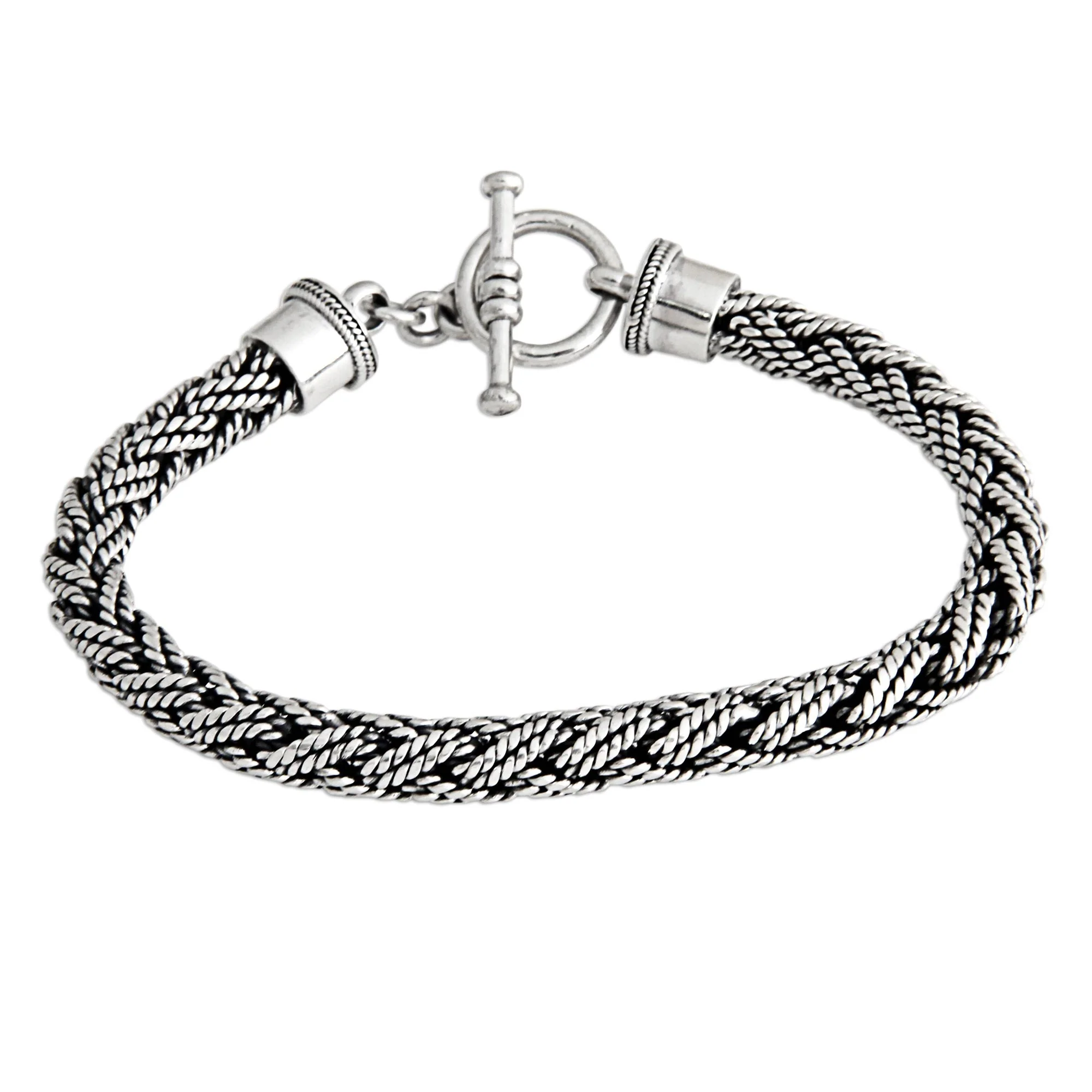 Bali Hero Silver Men's Bracelet - Image 2