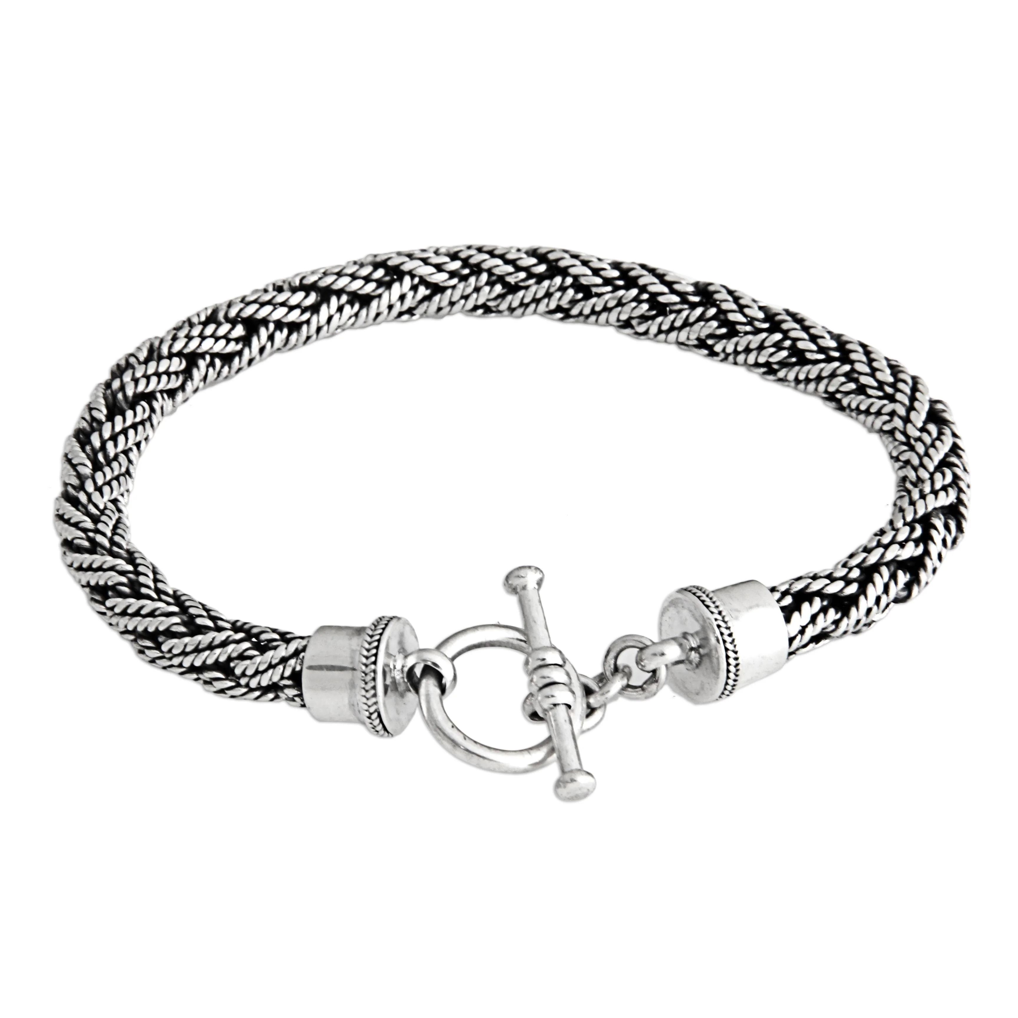 Bali Hero Silver Men's Bracelet - Image 3