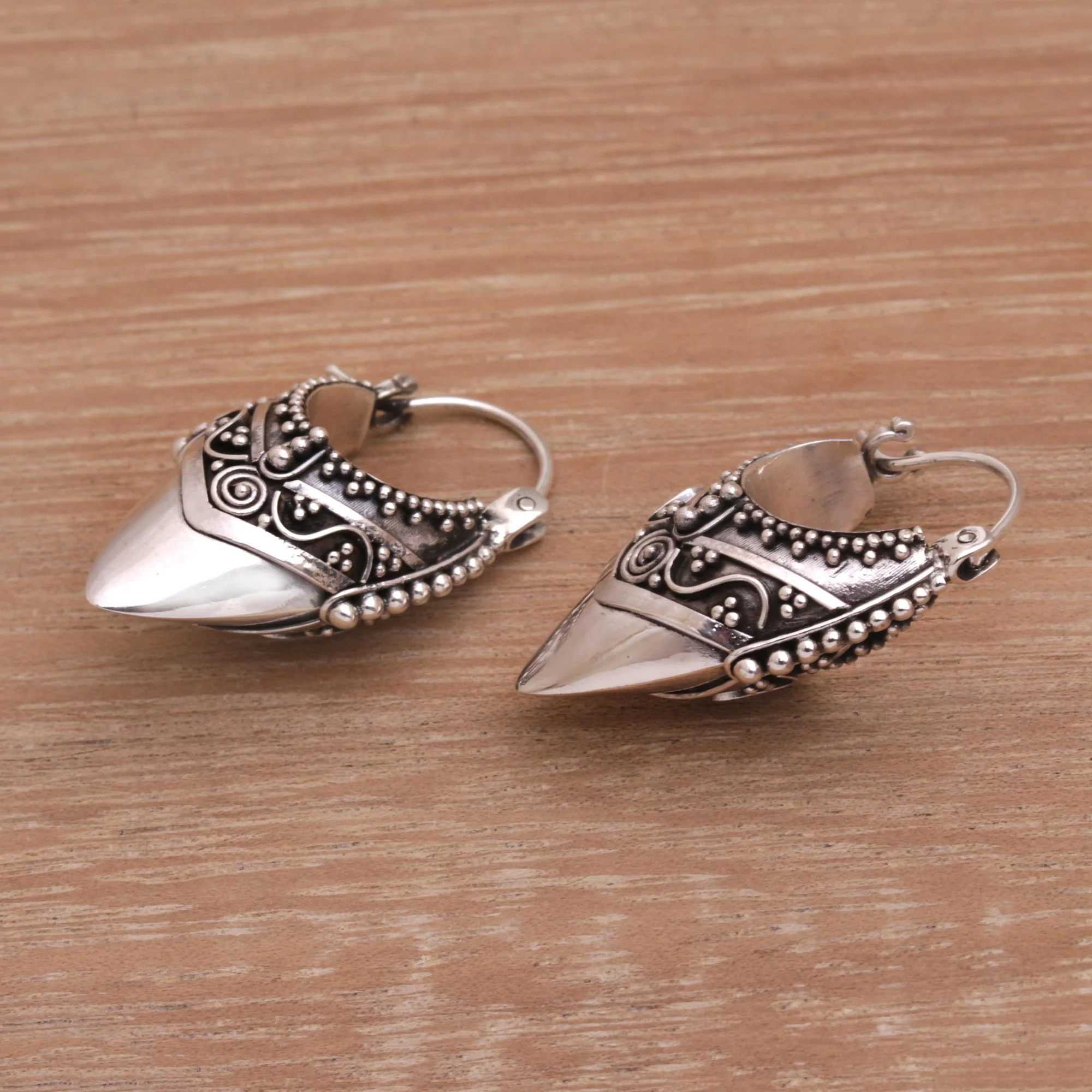 Bali Origin Hoop Earrings - Image 3