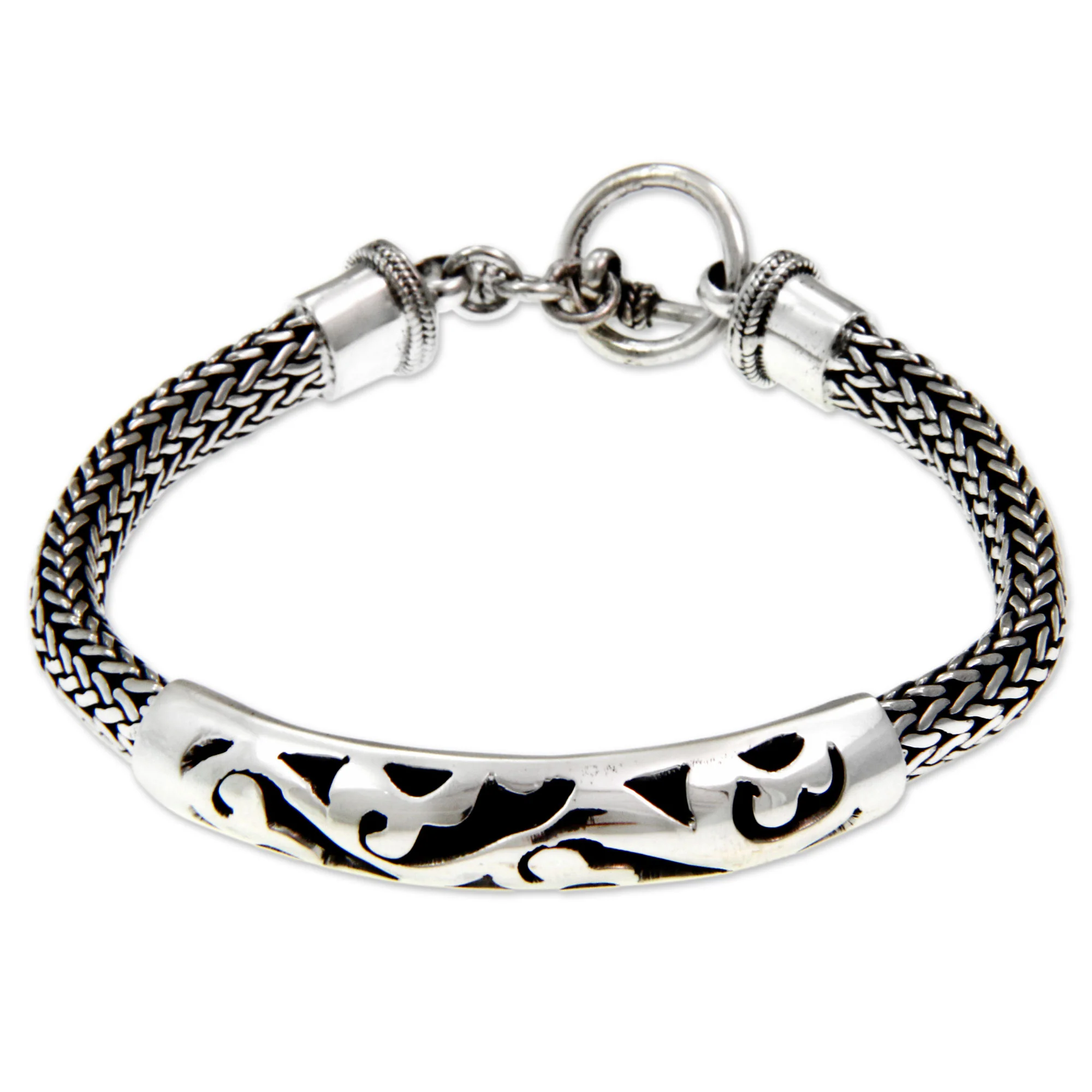 Balinese Finesse Handcrafted Sterling Silver Bracelet - Image 2