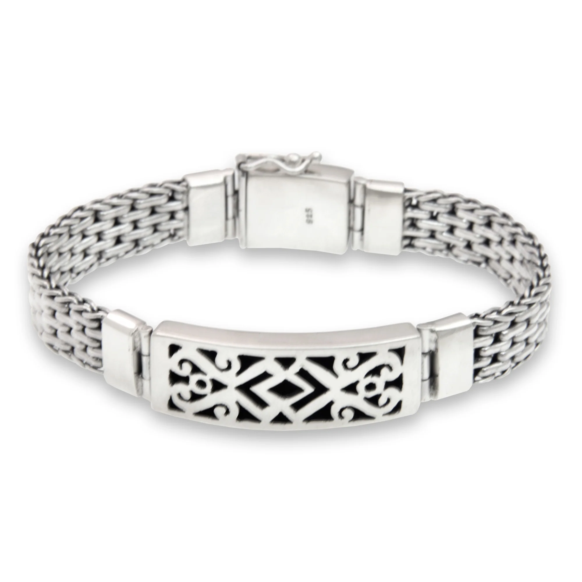 Balinese Warrior Sterling Silver Bracelet - Image 2