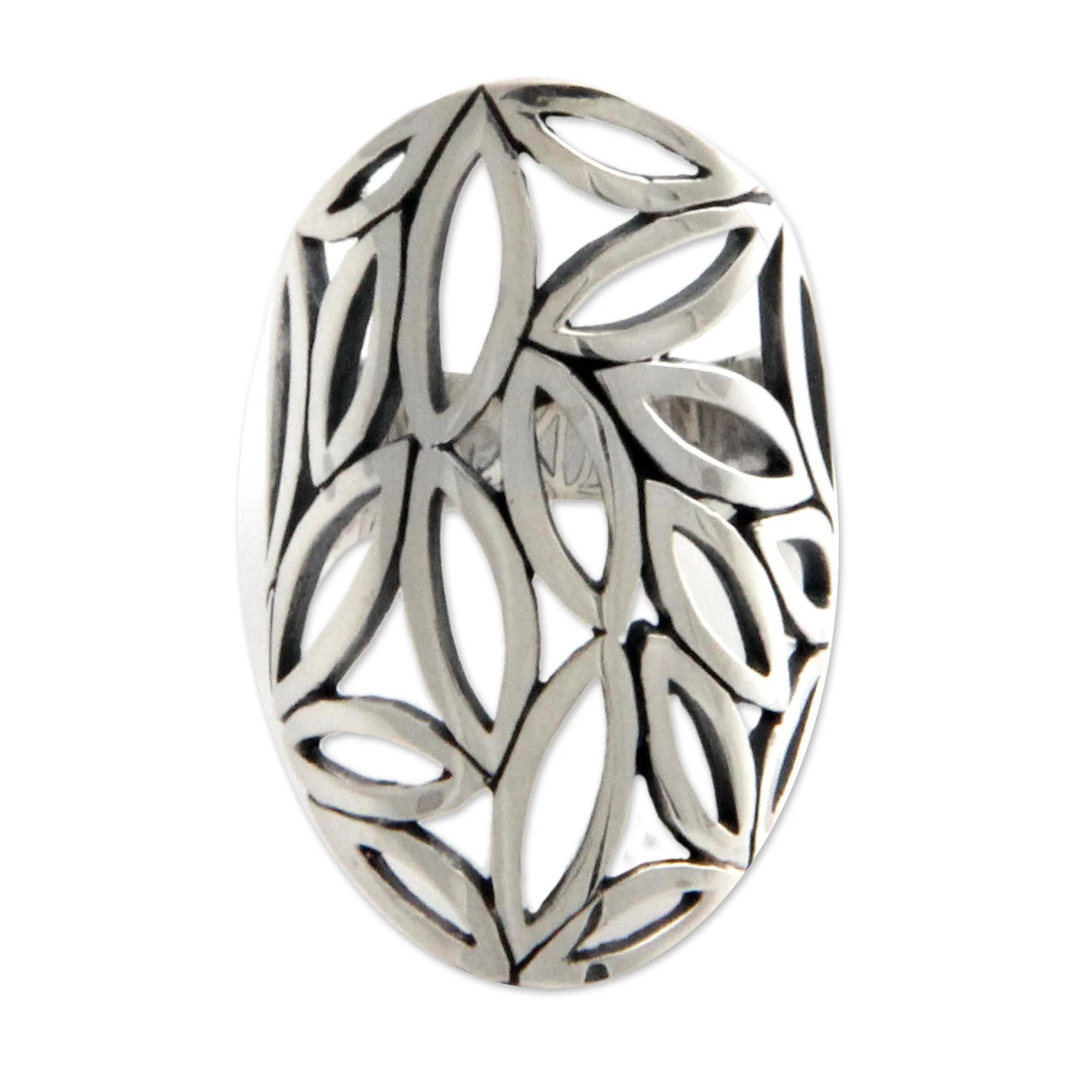 Bamboo Breeze Sterling silver cocktail ring - Image 2