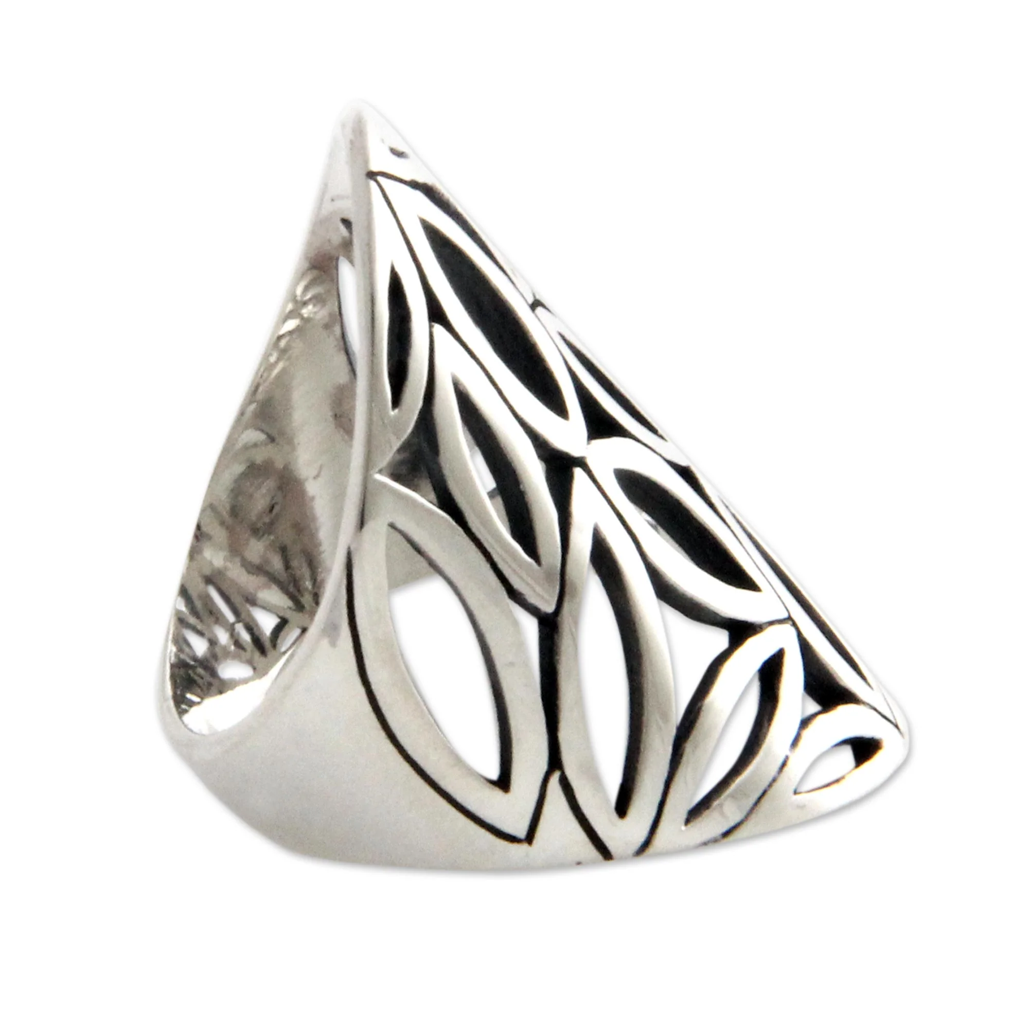 Bamboo Breeze Sterling silver cocktail ring - Image 3