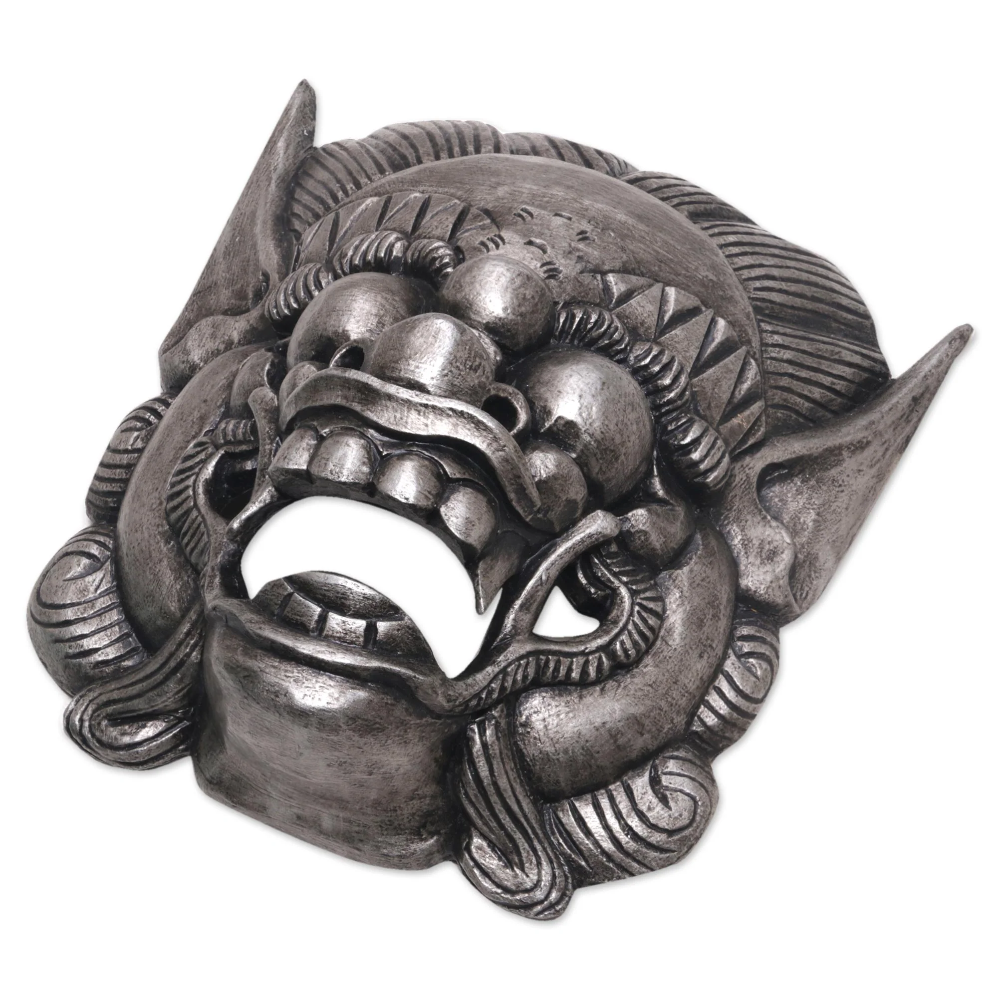 Barong Celeng Handmade Albesian Wood Barong Bangkal Mask from Bali - Image 5