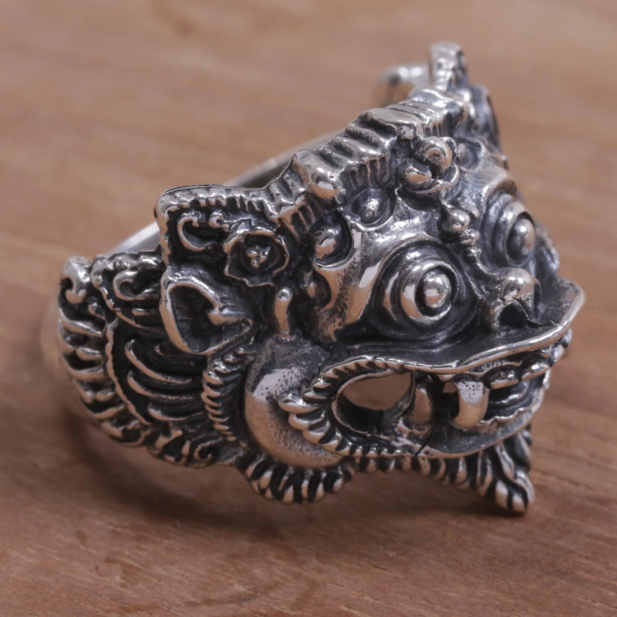 Barong Parade Sterling Silver Cocktail Ring - Image 3