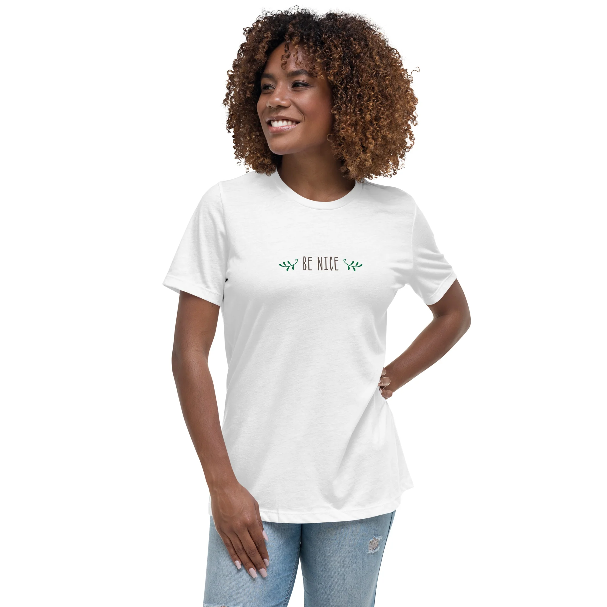Be Nice Women's Relaxed T-Shirt - Image 2