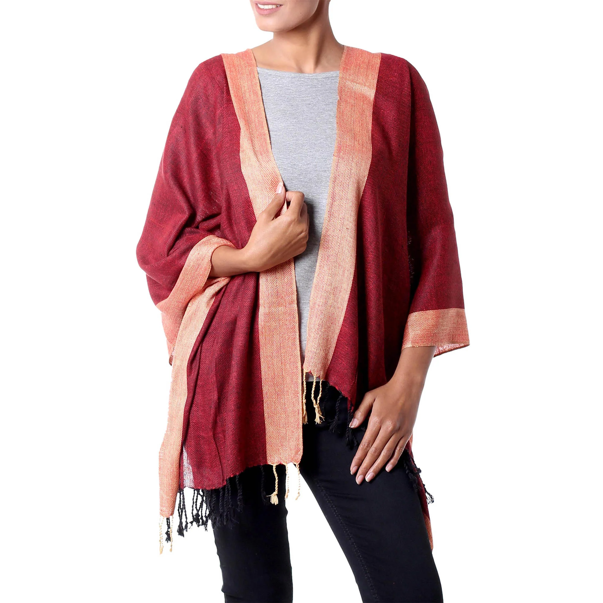 Bhagalpur Sunshine Silk Shawl - Image 2