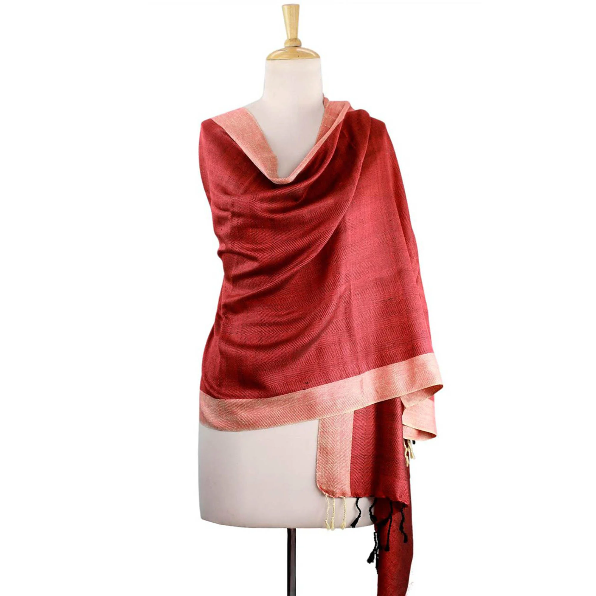 Bhagalpur Sunshine Silk Shawl - Image 5