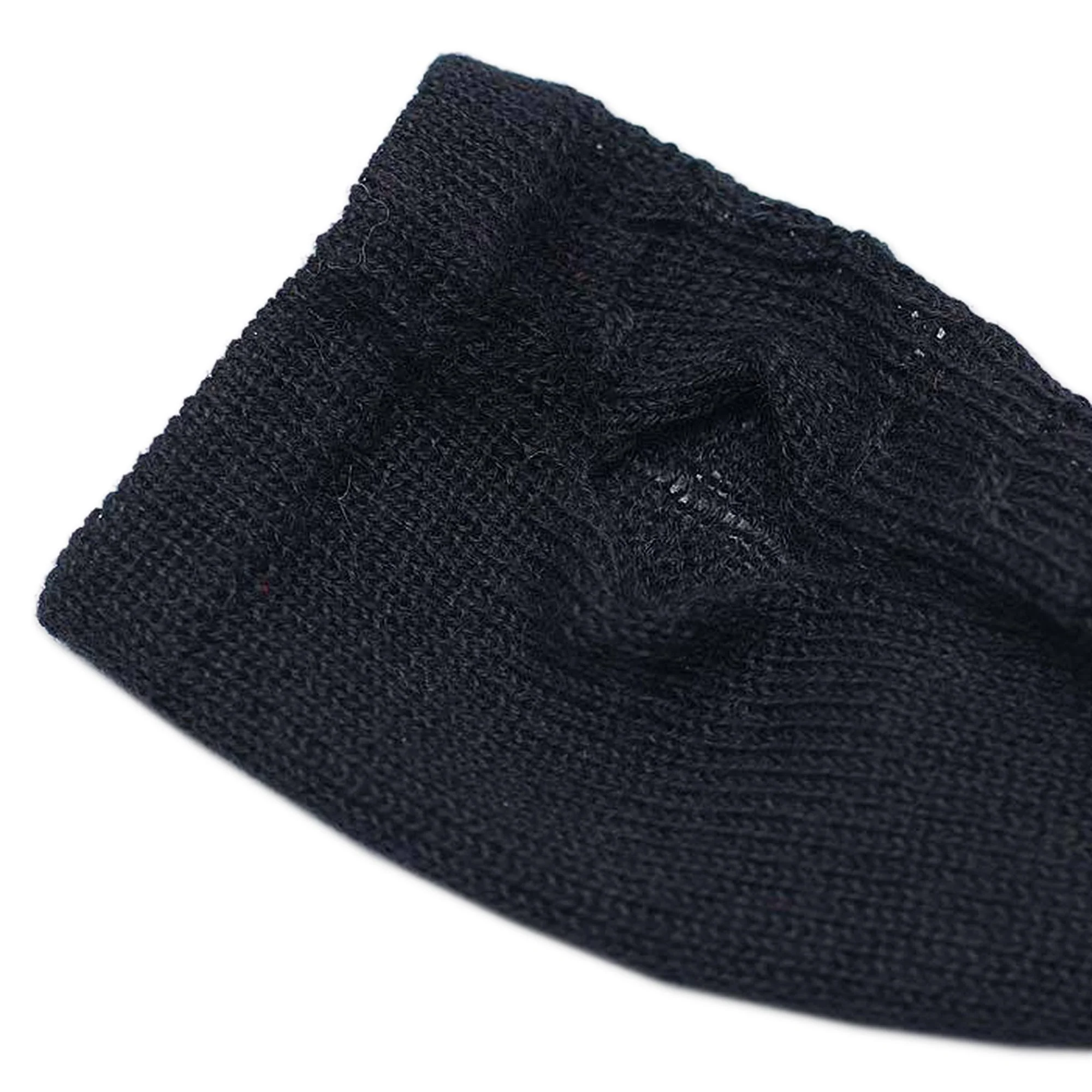 Black Braids Alpaca Arm Warmer Mitts - Image 4