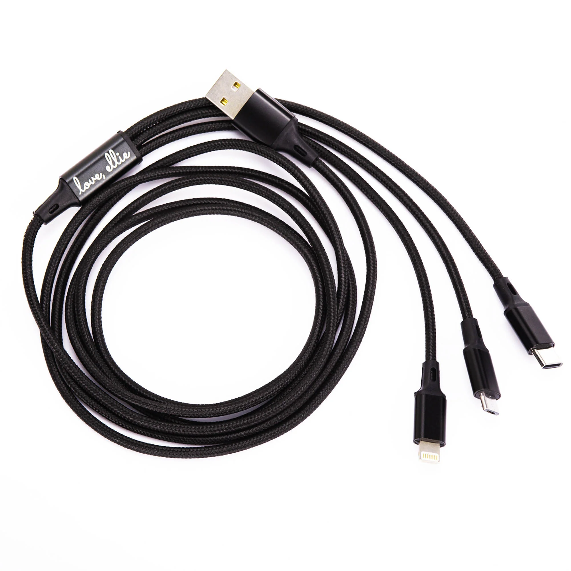 Black Nylon Charging Cable - Image 3