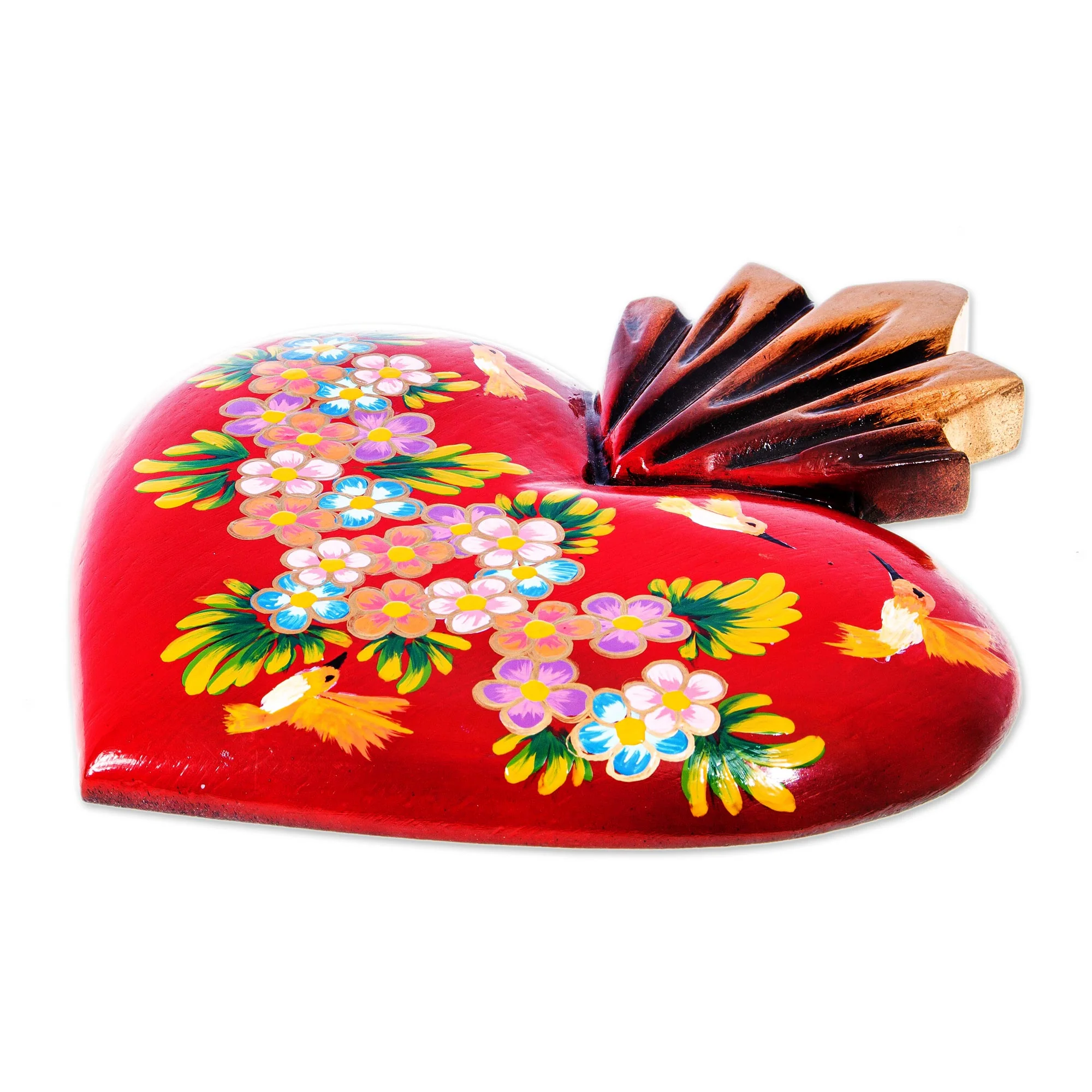 Blessed Heart Bright Red Sacred Heart Wall Accent - Image 3