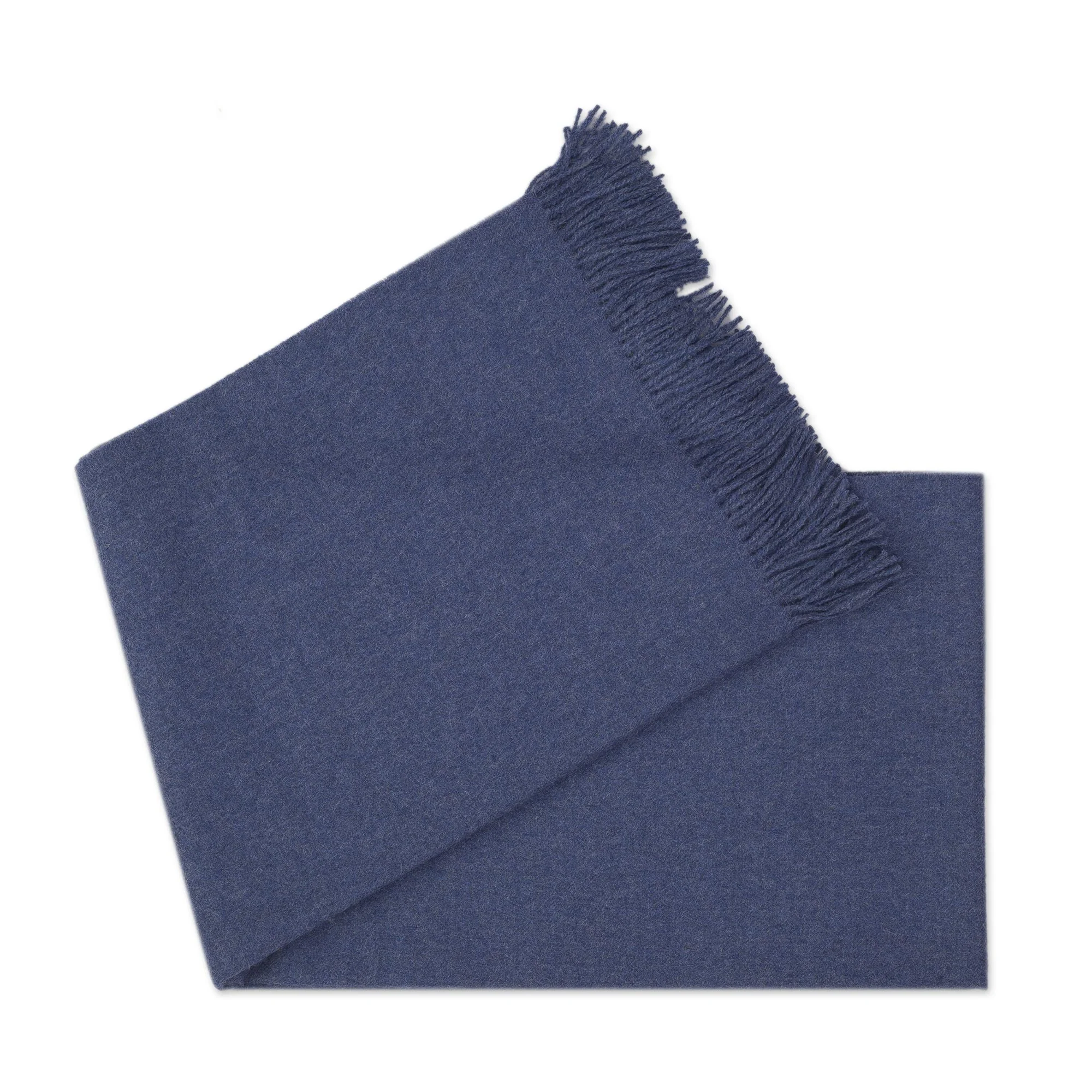 Blissful Dream in Azure 100% Baby Alpaca Throw Blanket in Solid Azure from Peru - Image 5