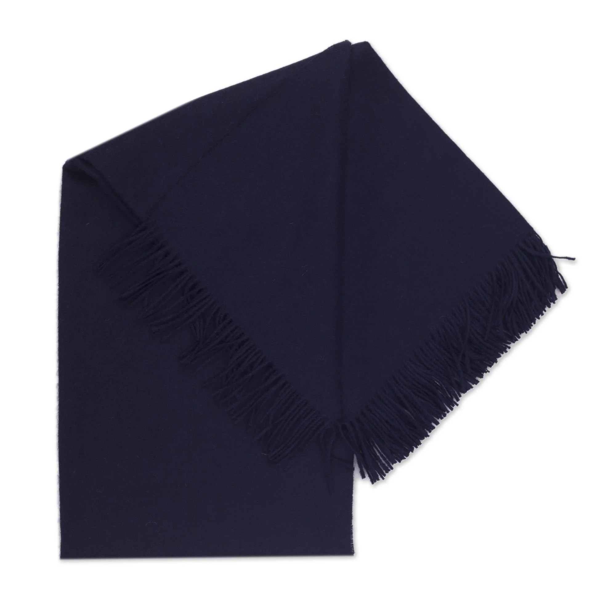 Blissful Dream in Midnight 100% Baby Alpaca Throw Blanket in Solid Midnight from Peru - Image 2
