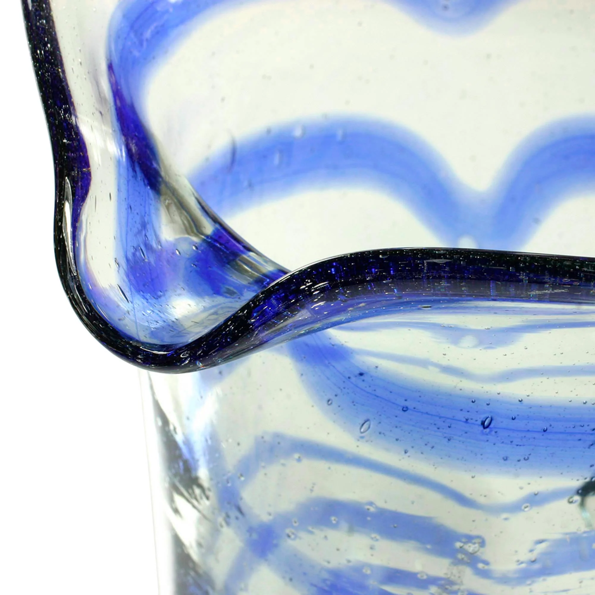 Blue Caress Blown glass pitcher - Image 5