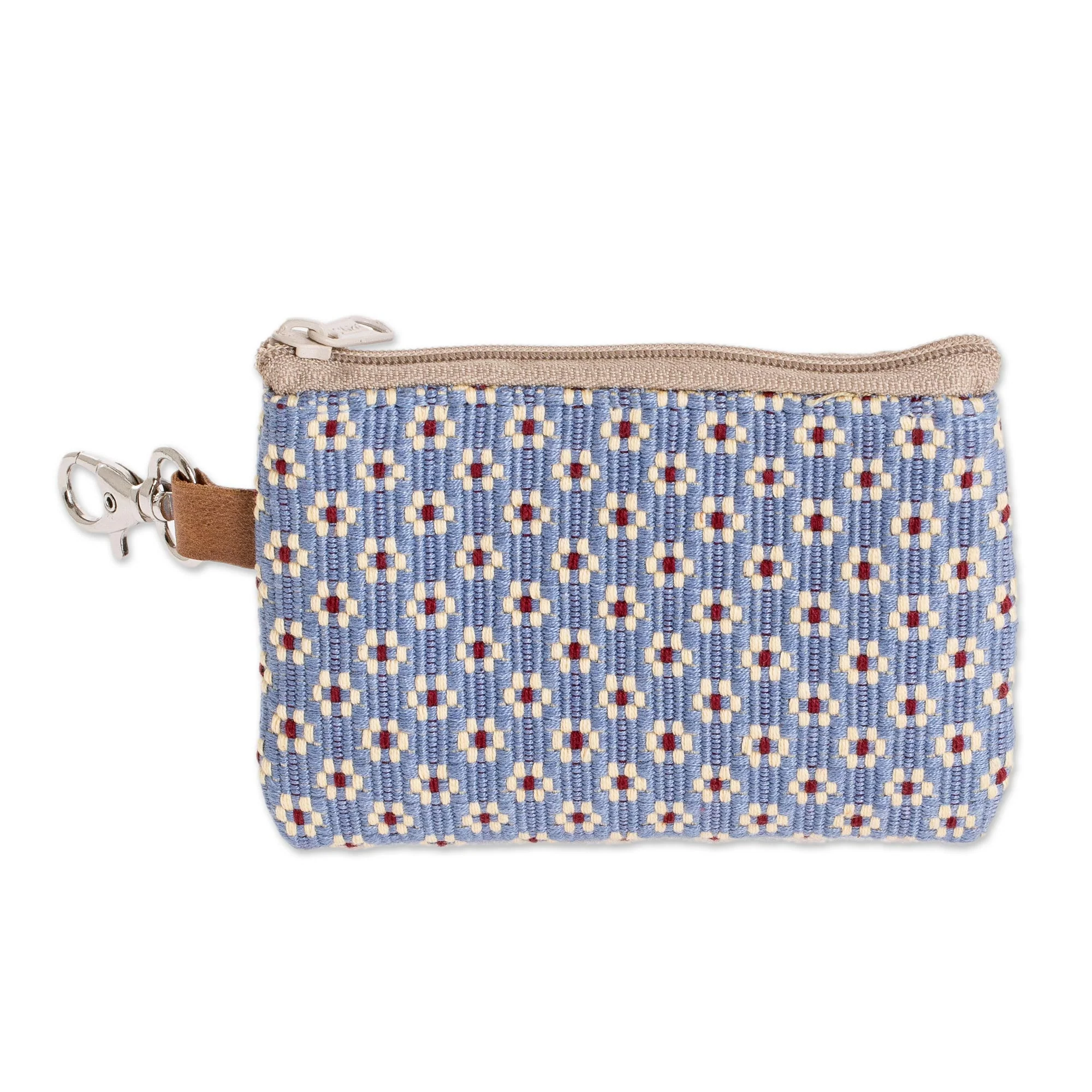 Blue Ditsy All Cotton Blue Coin Purse - Image 4